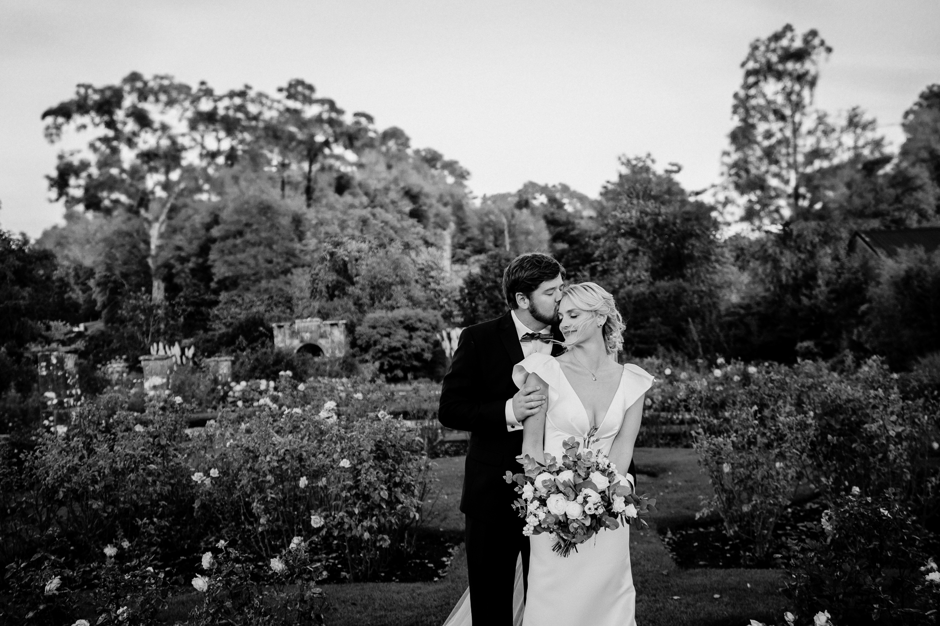 A man and woman kissing