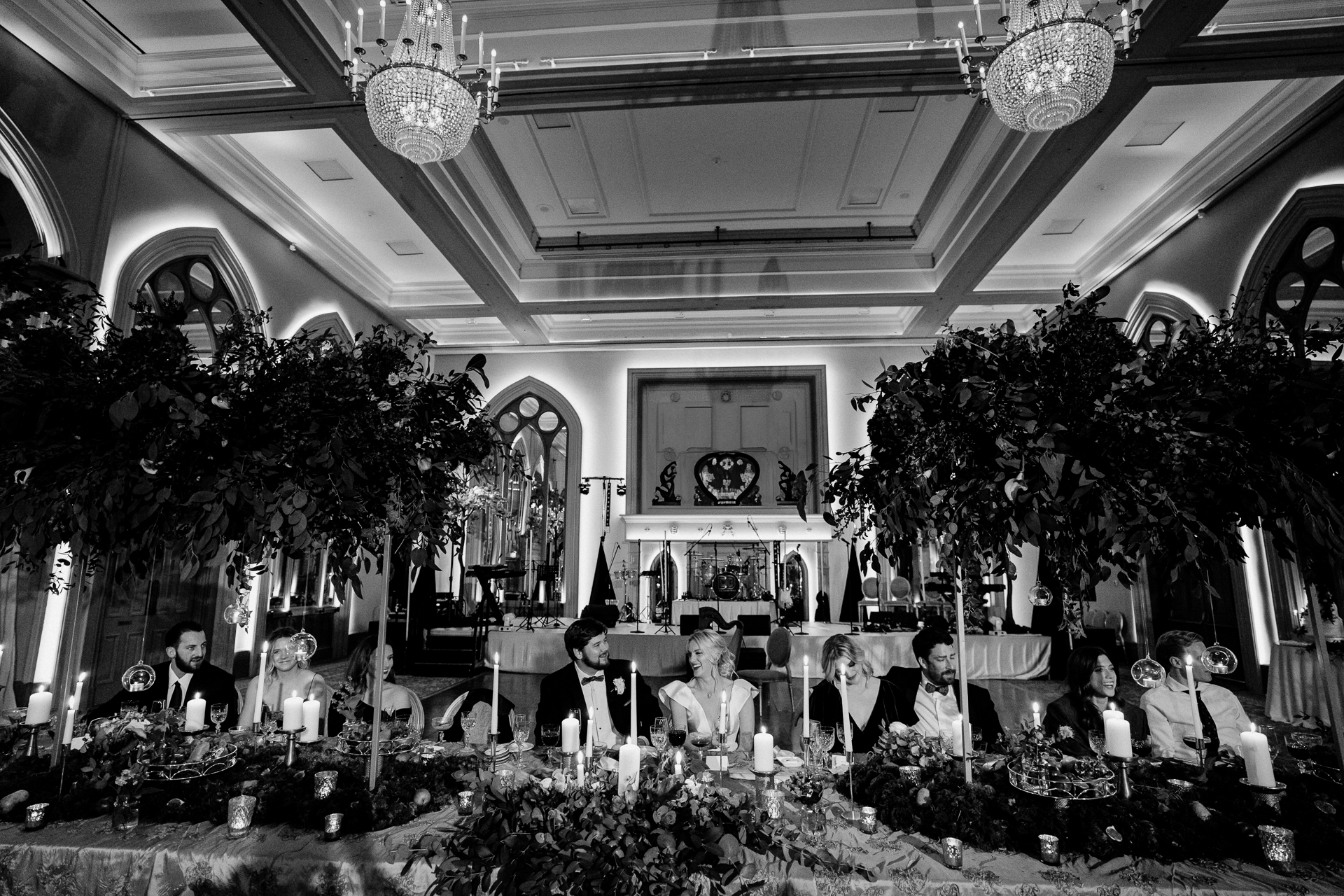 A group of people sitting at a table