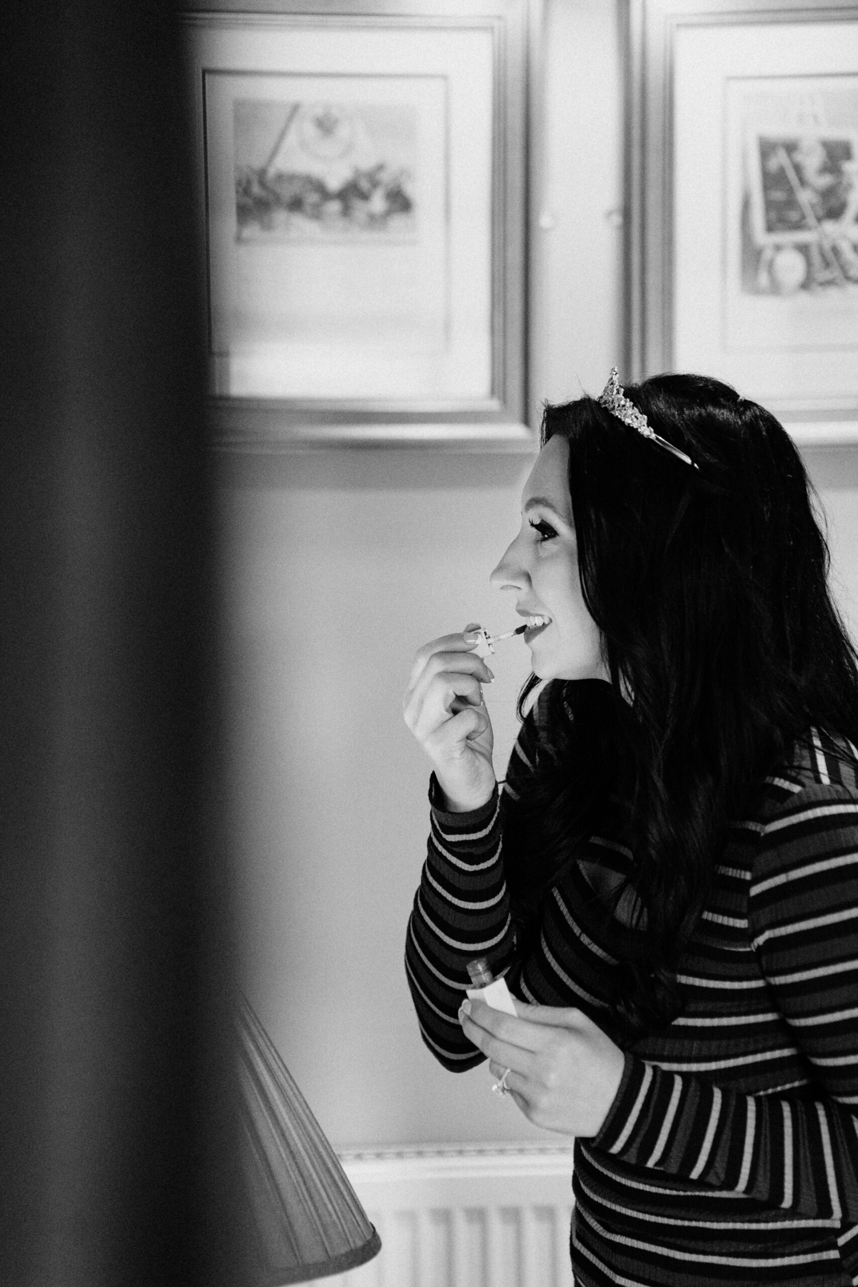 A woman smoking a cigarette