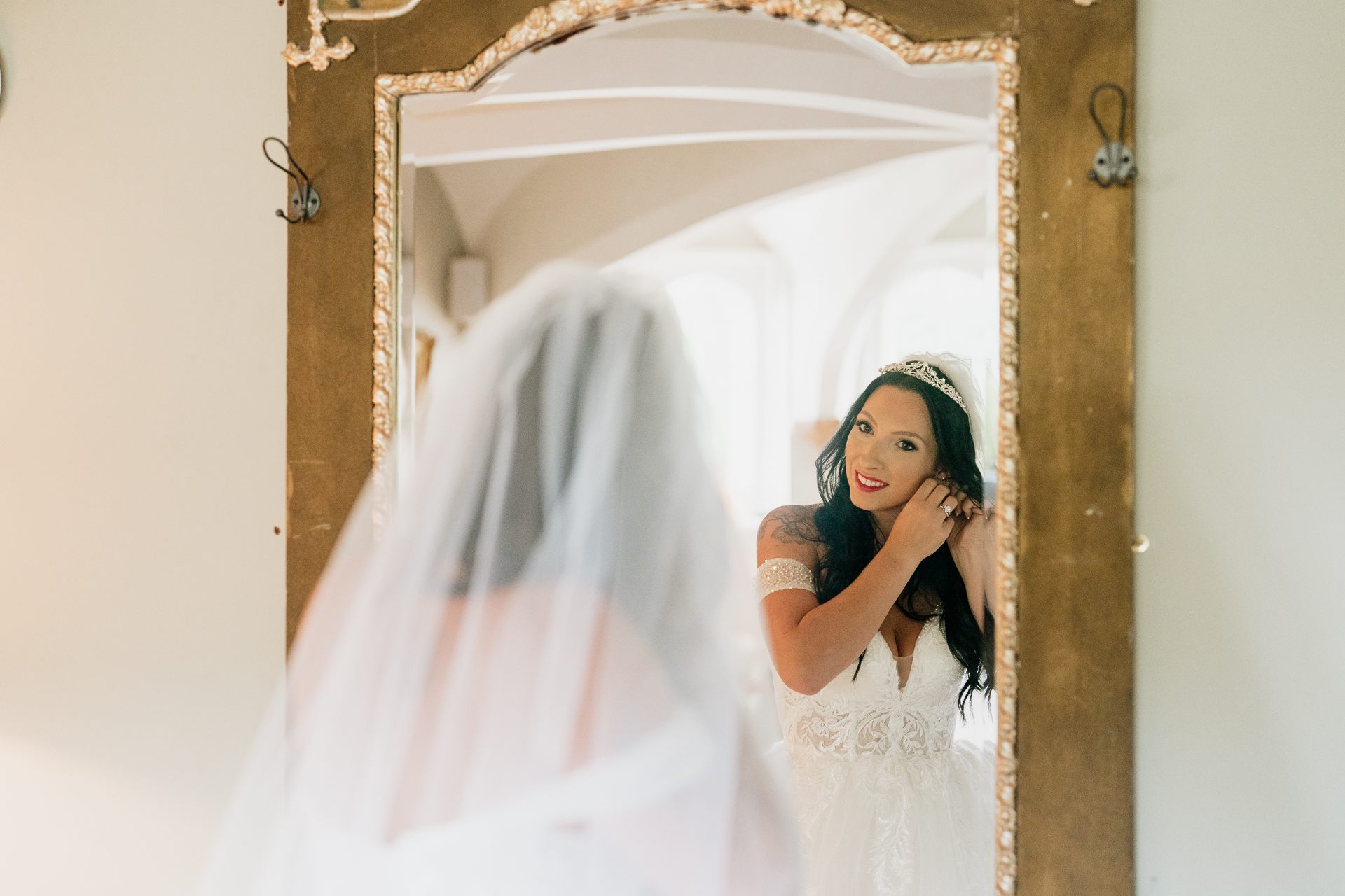 A person in a white dress