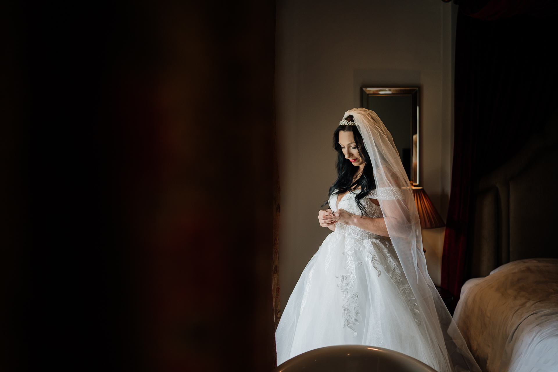 A person in a wedding dress