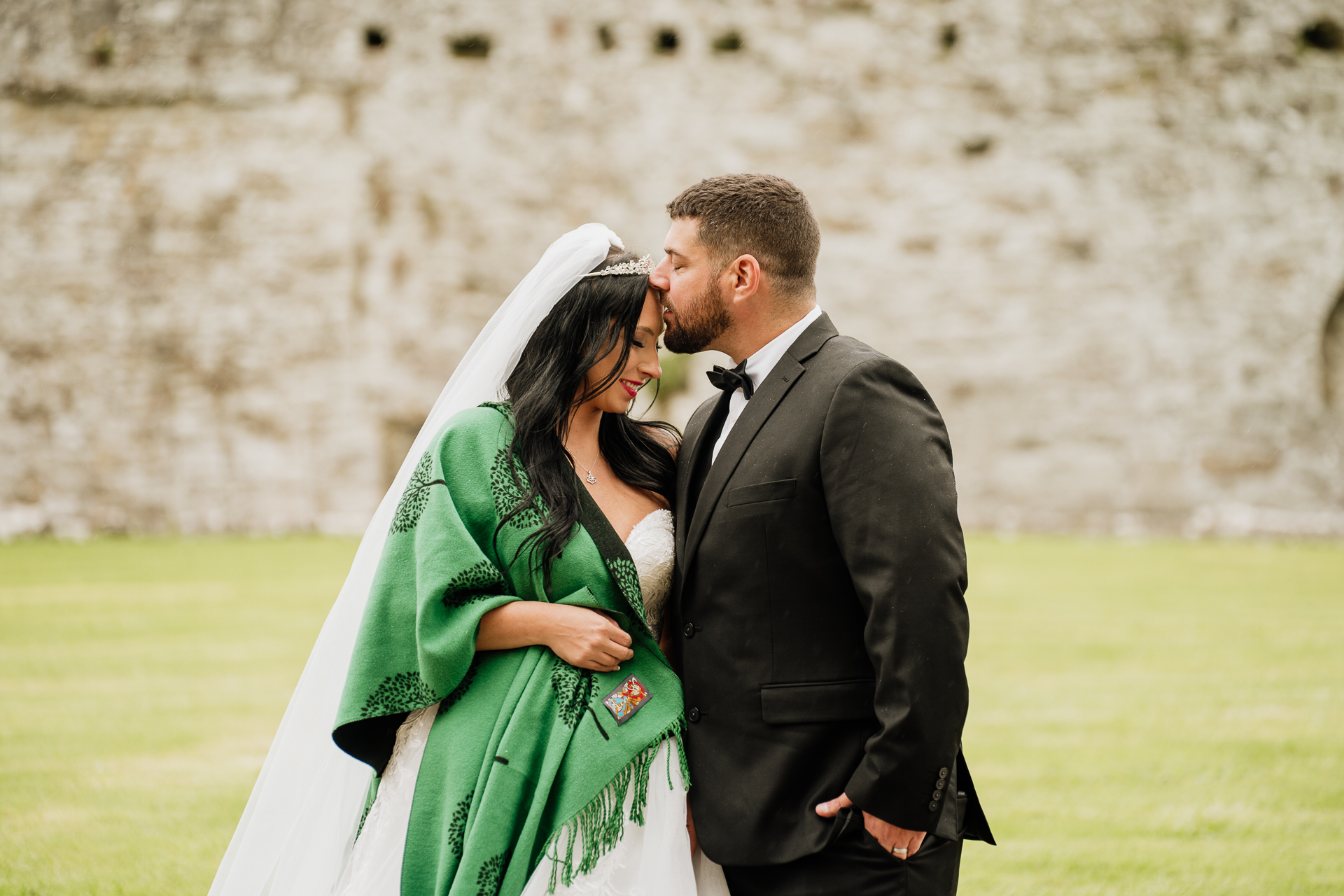 A man and woman kissing