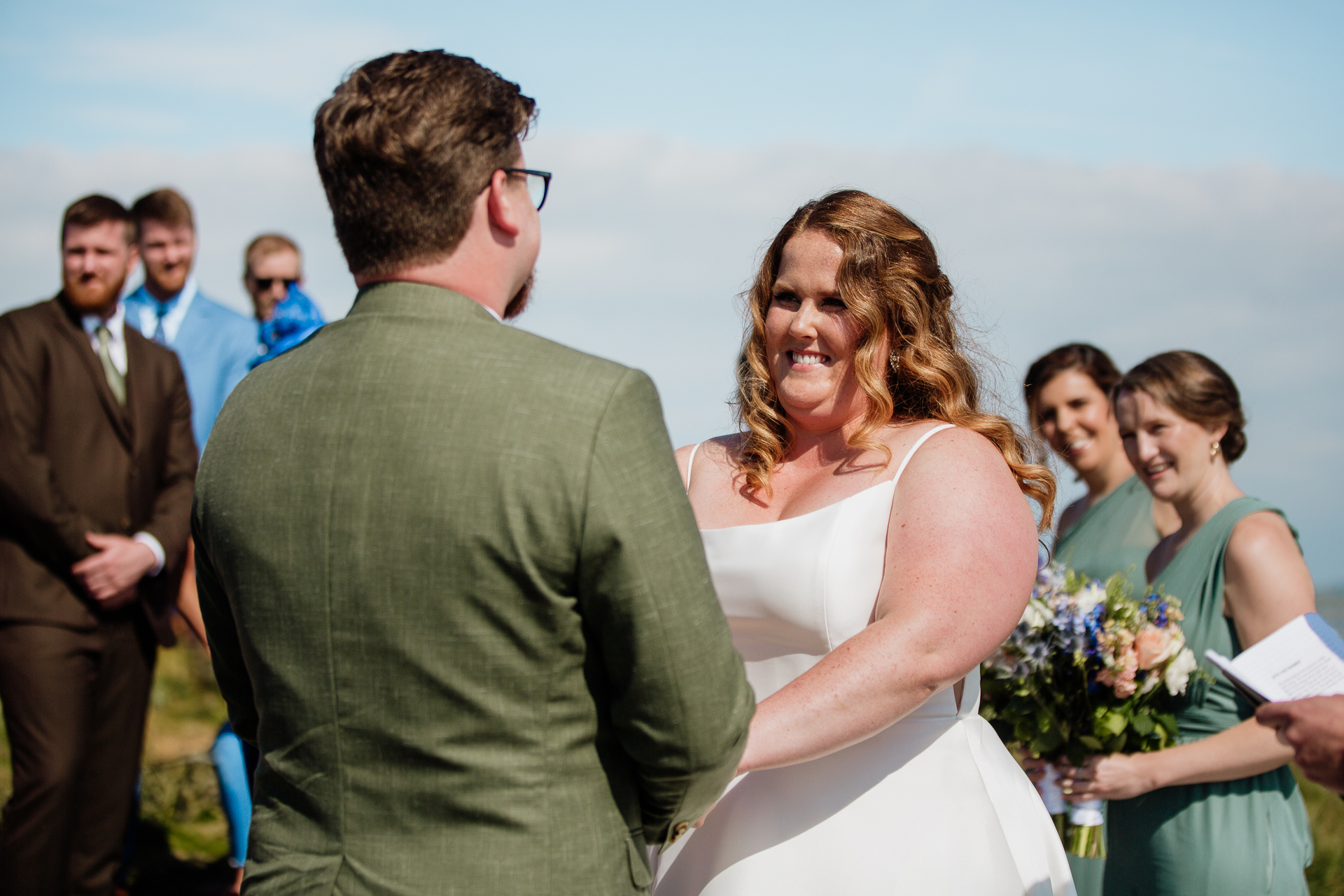 A man and woman holding hands