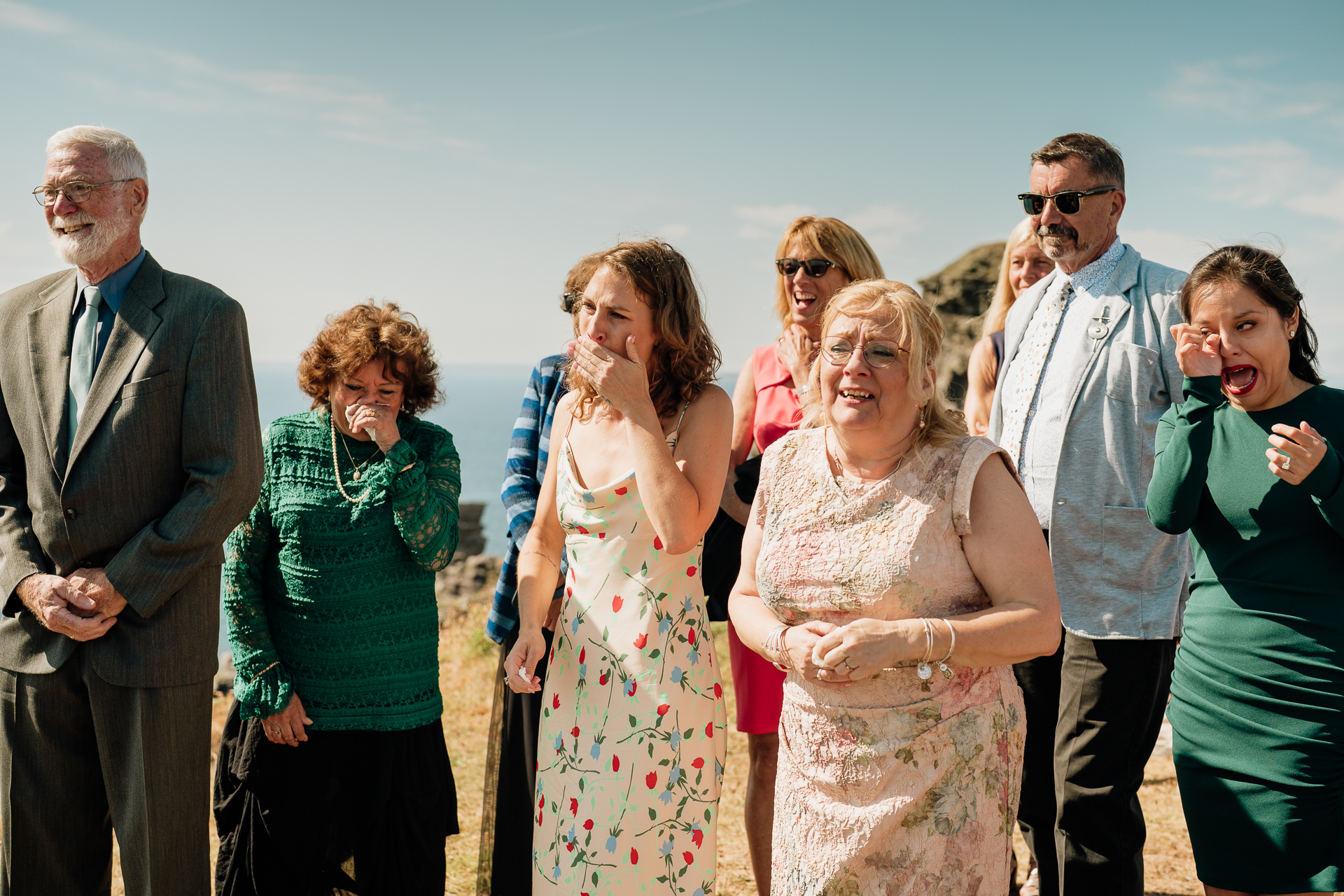 A group of people standing together