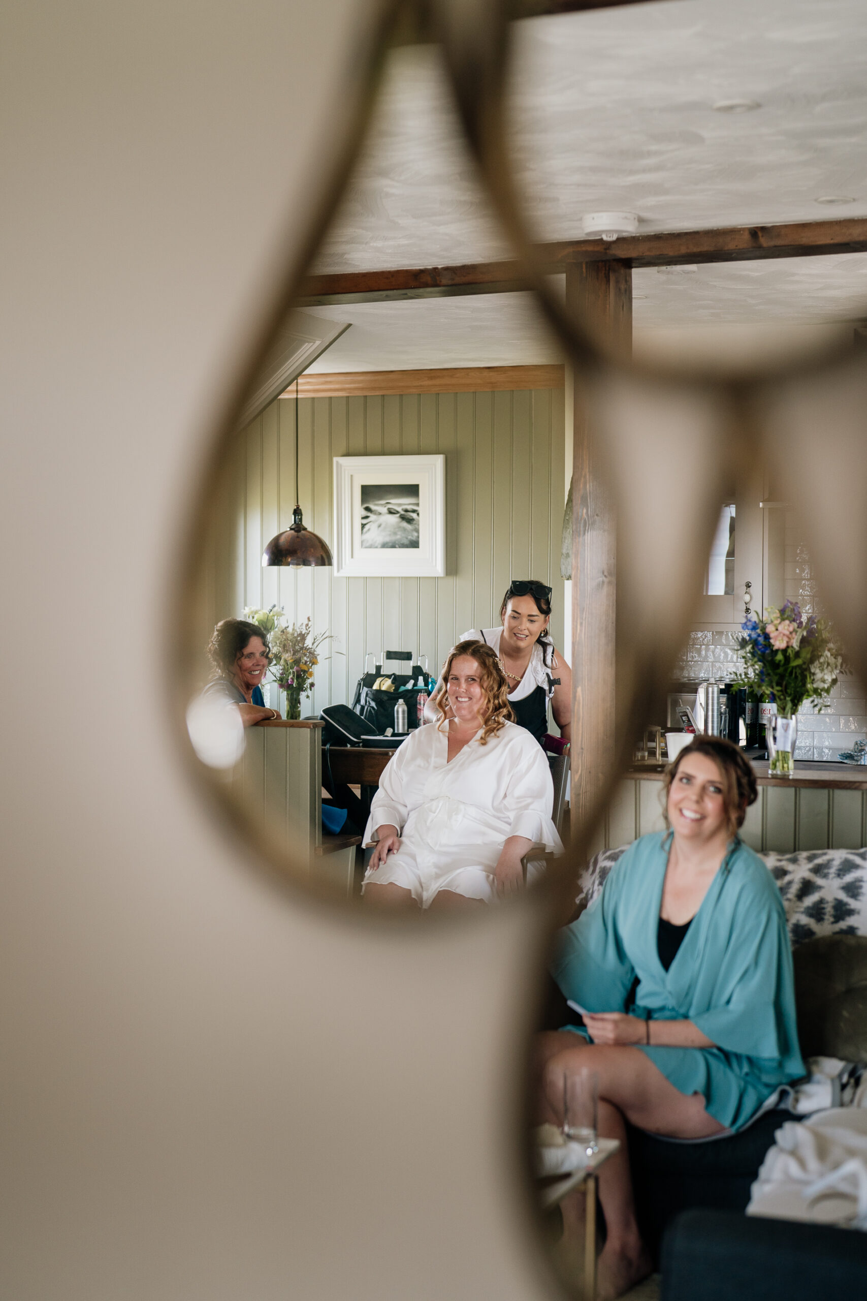 A group of people in a room