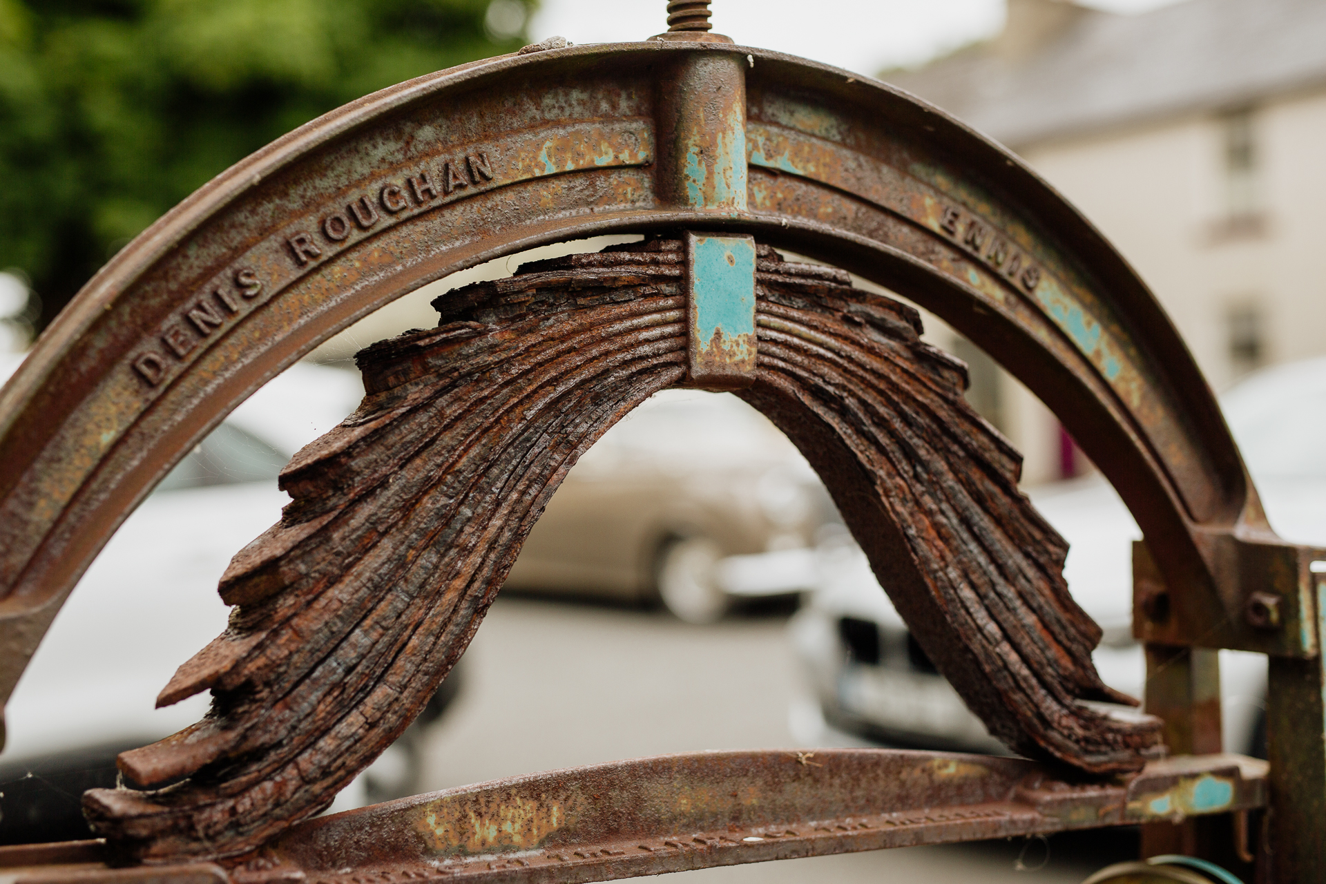 A close up of a bicycle tire