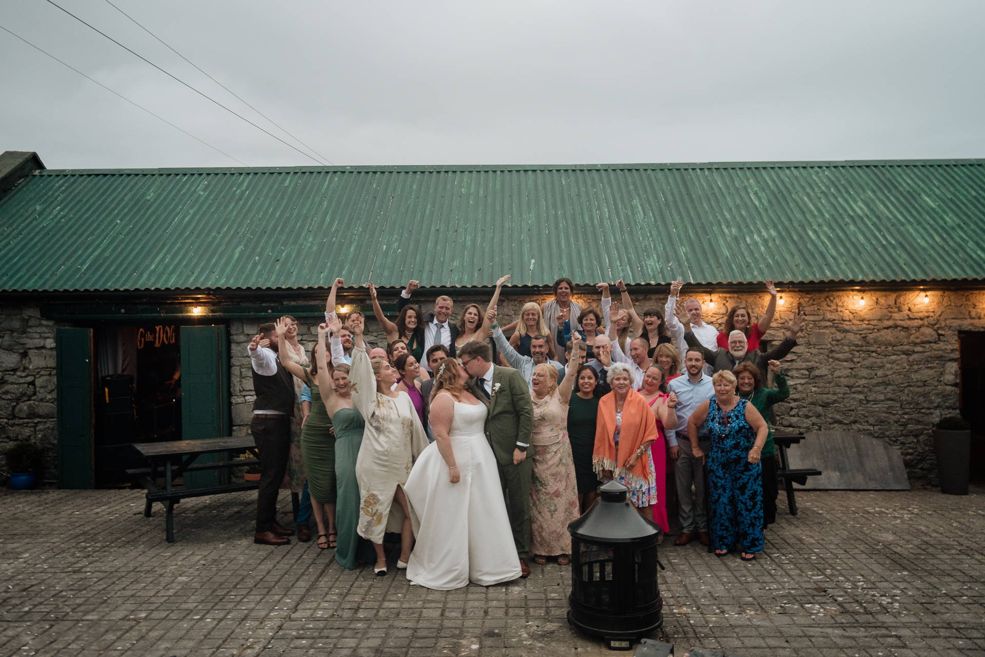 A group of people posing for a photo