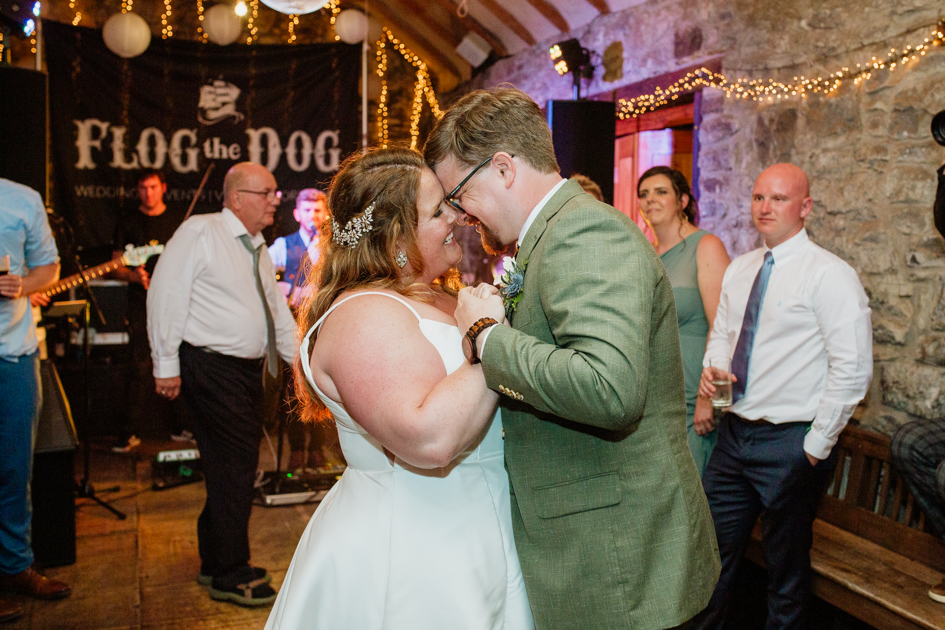 A man and woman dancing