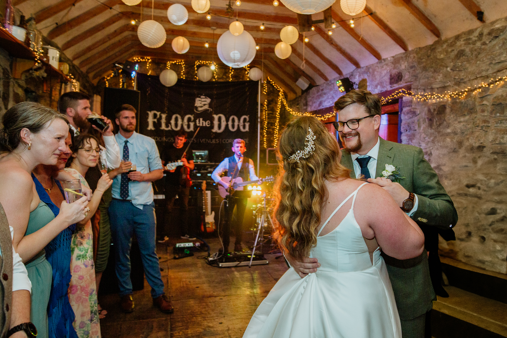 A man and woman dancing