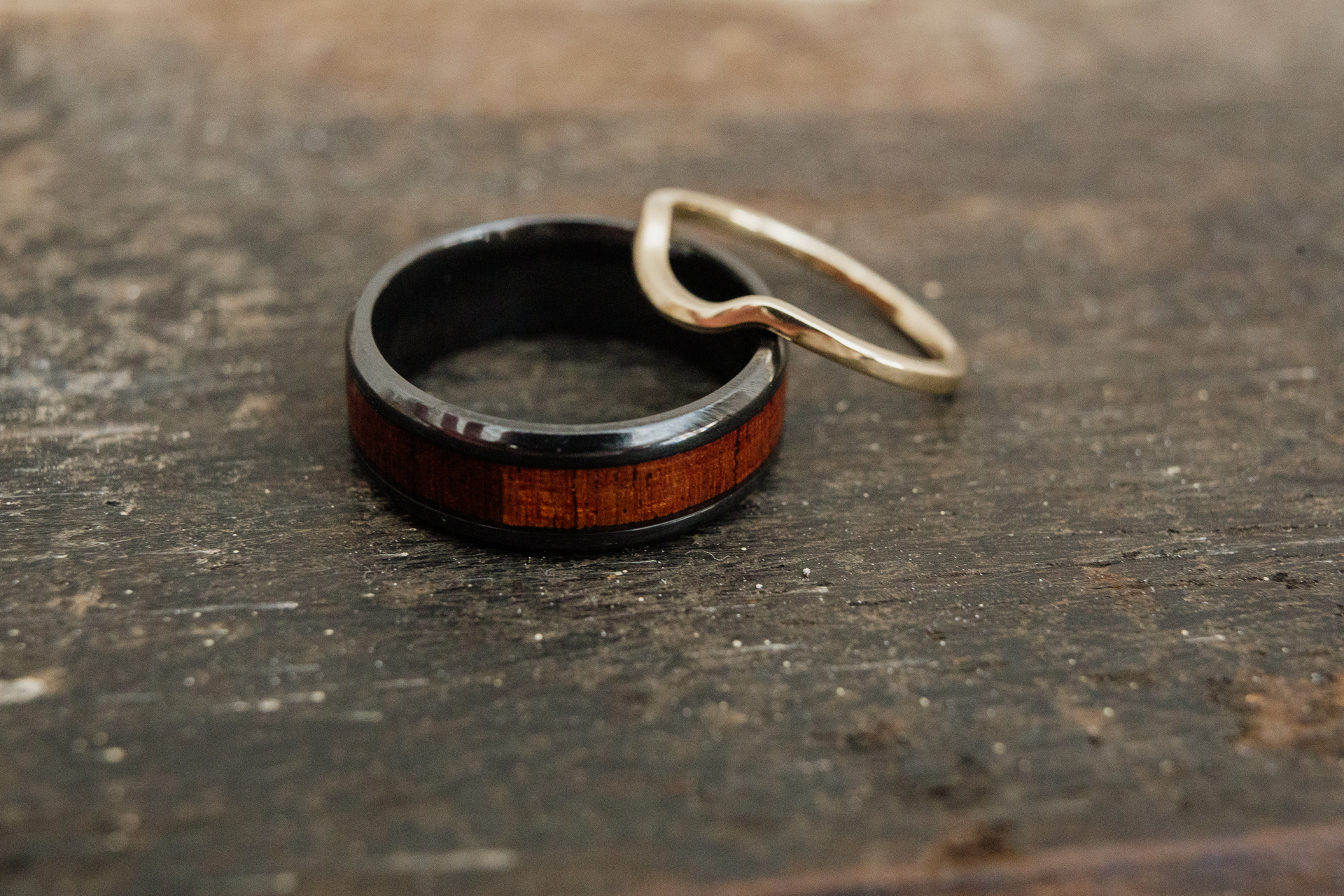 A ring on a table