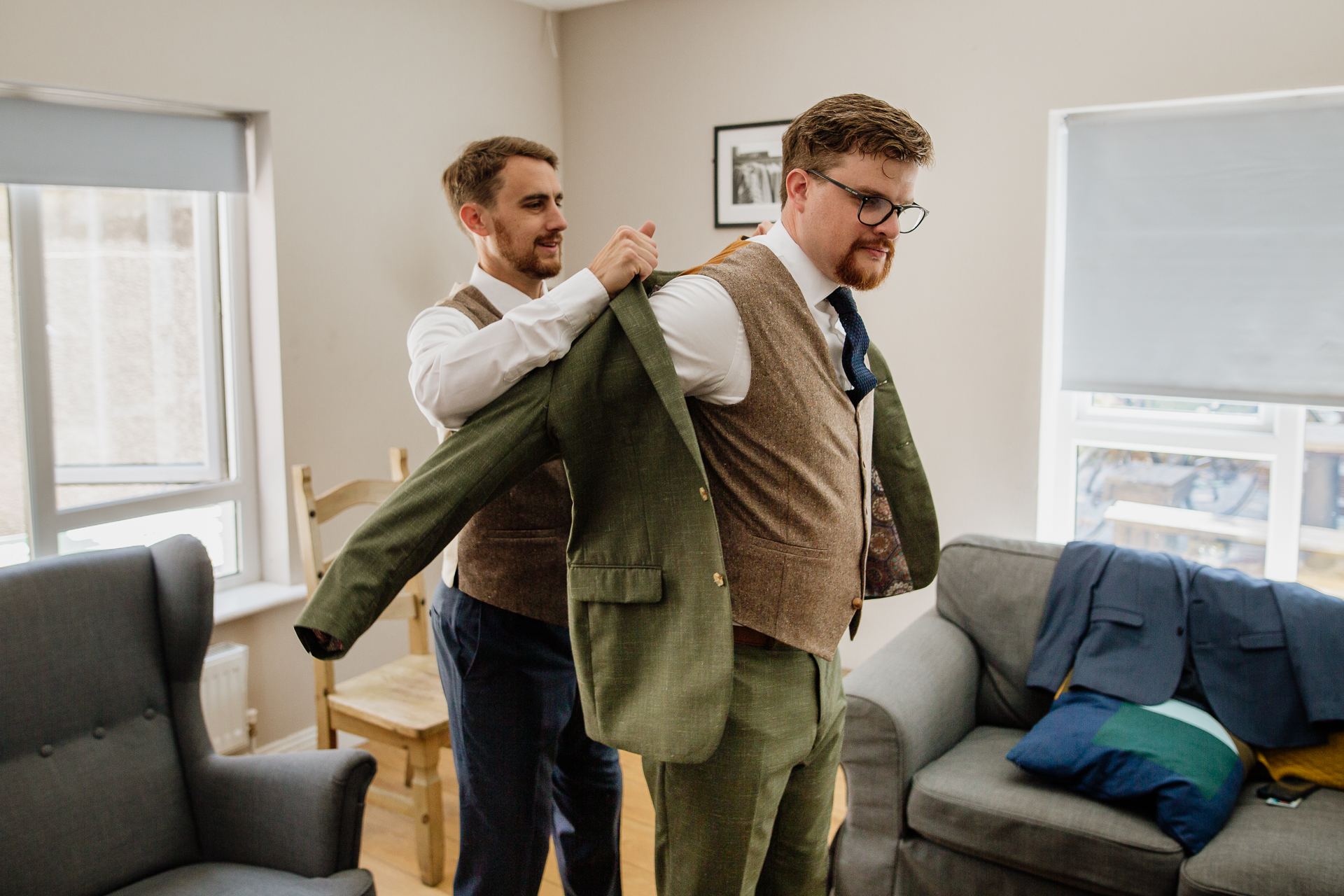 A couple of men in suits