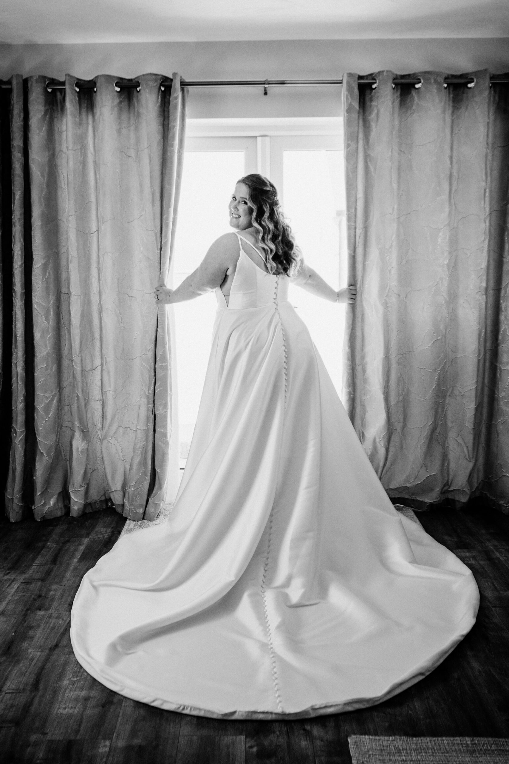 A person in a wedding dress