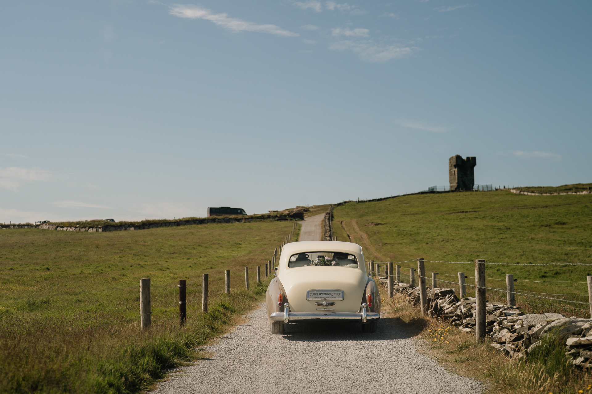 A car on a road