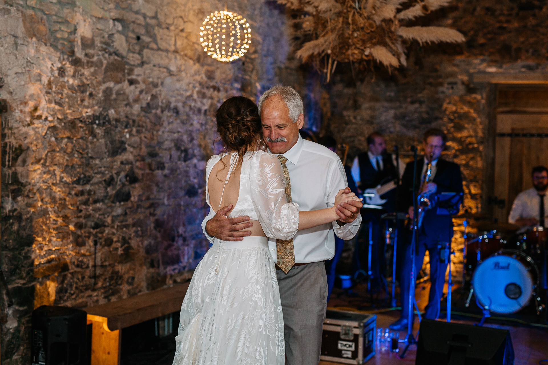 A man and woman dancing