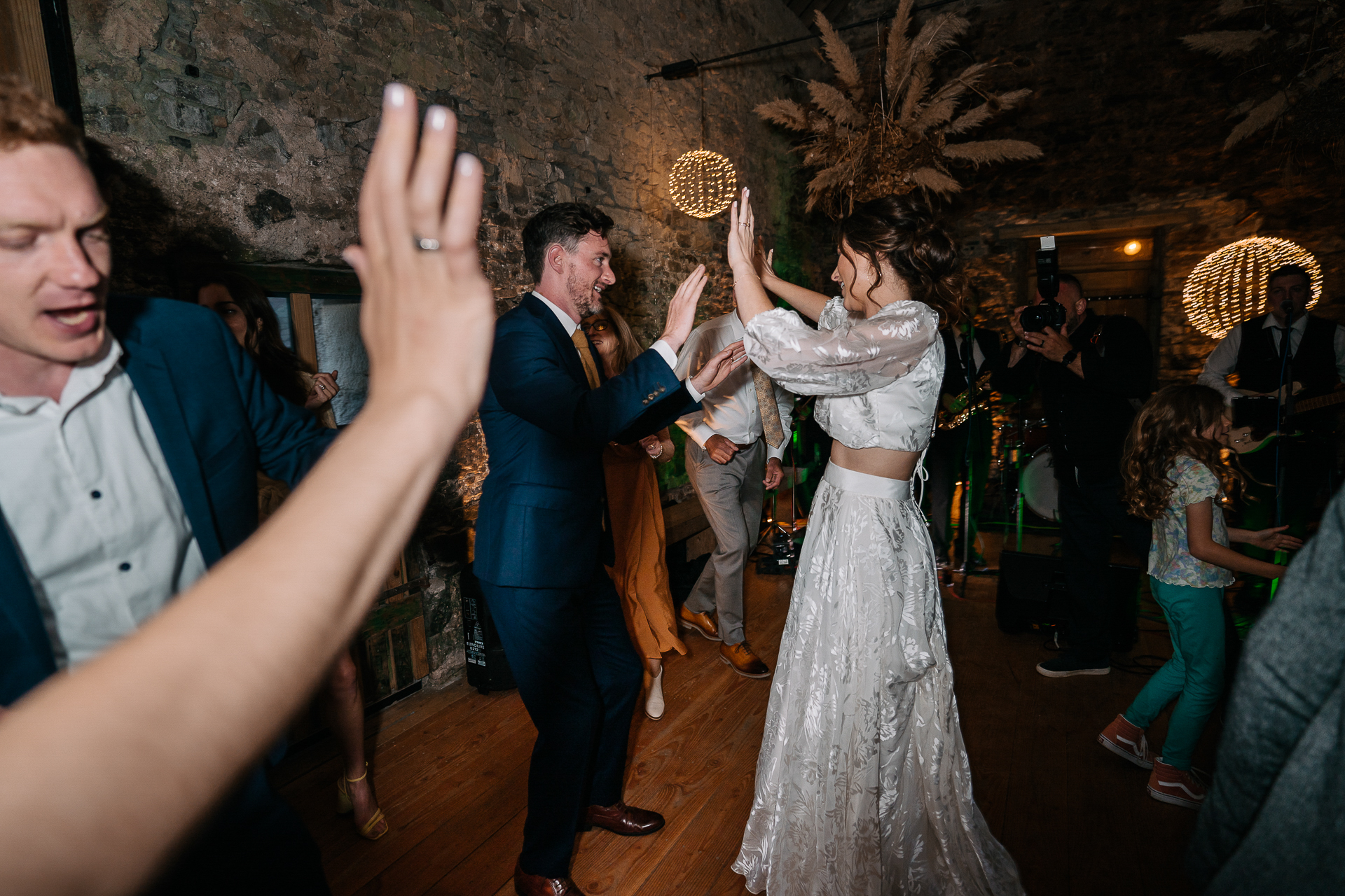 A man and woman dancing