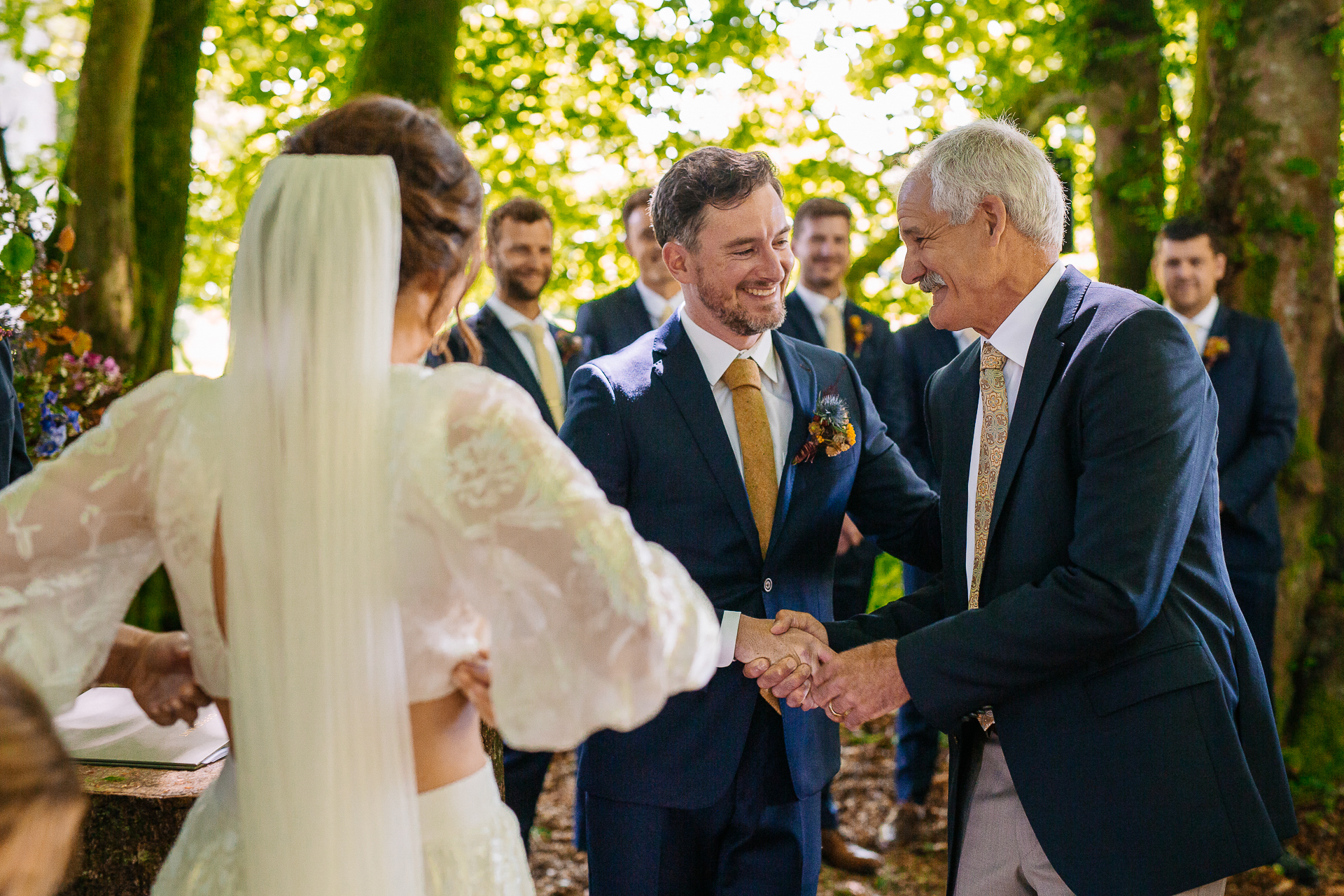 A man and woman holding hands