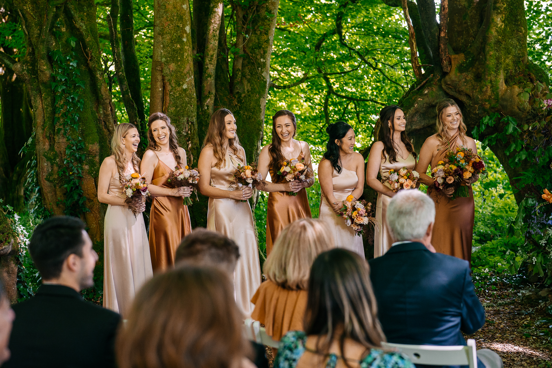 A group of women in dresses