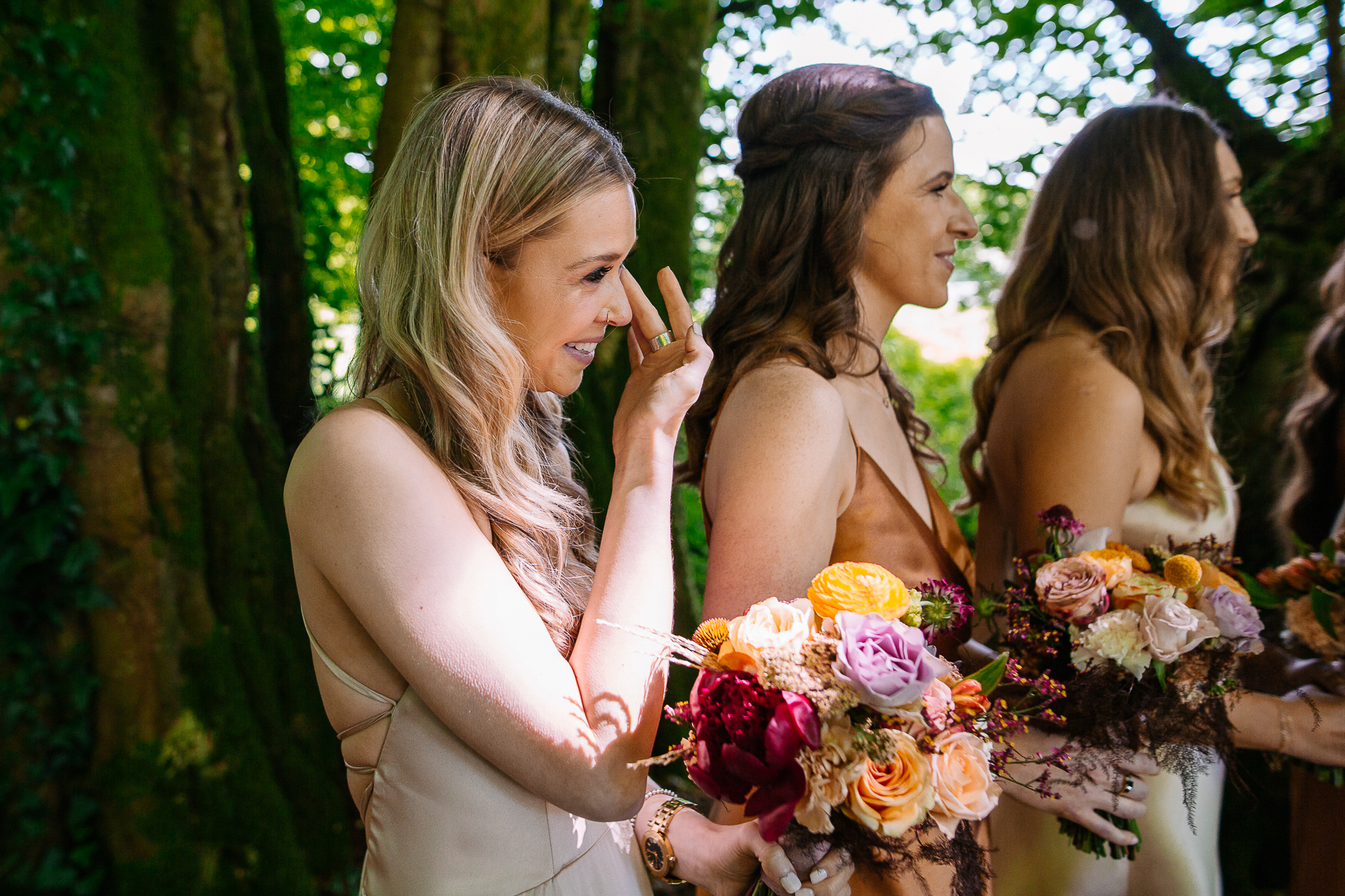 A group of women in a forest