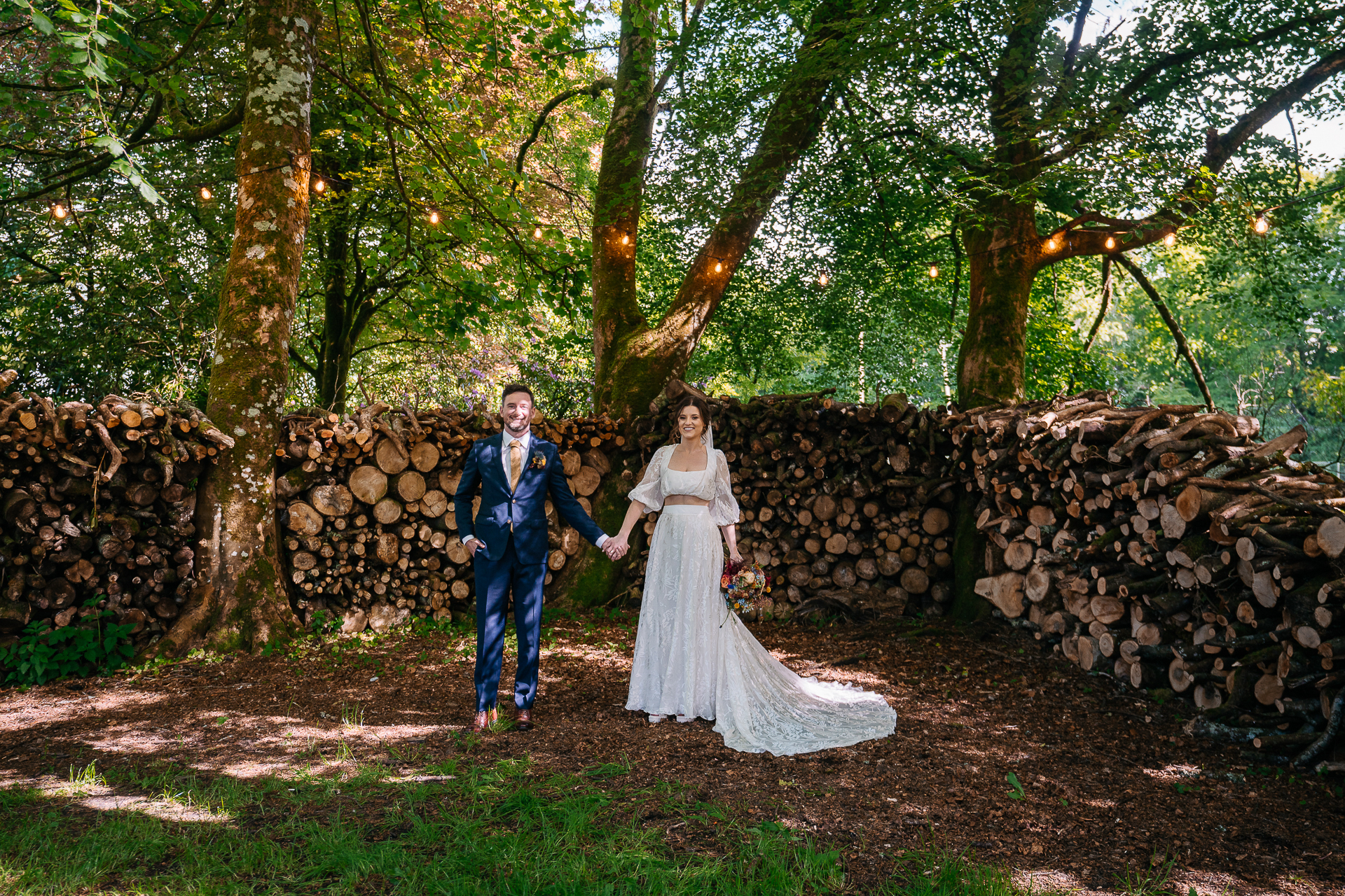 A man and woman posing for a picture