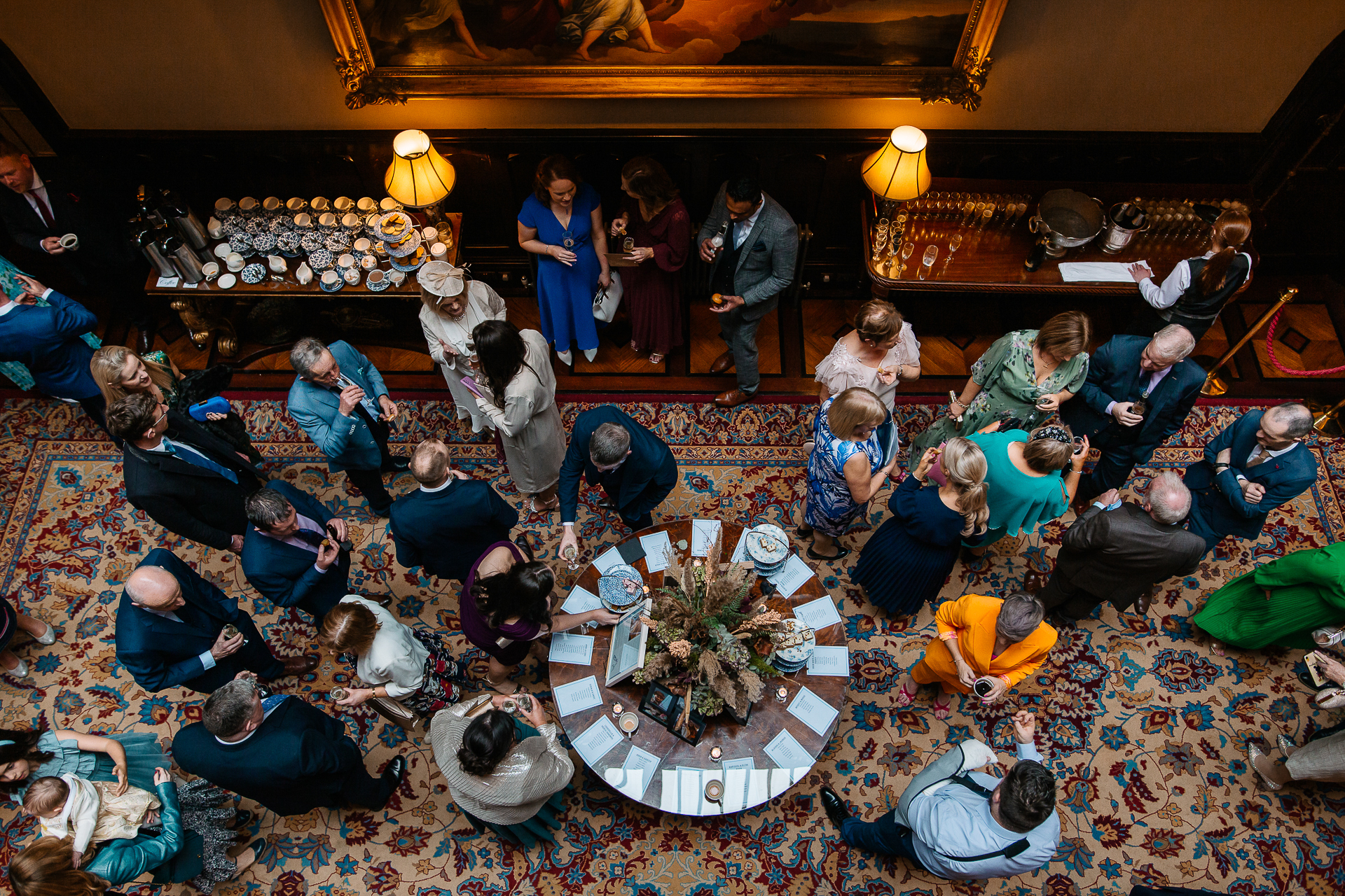 A group of people around a table