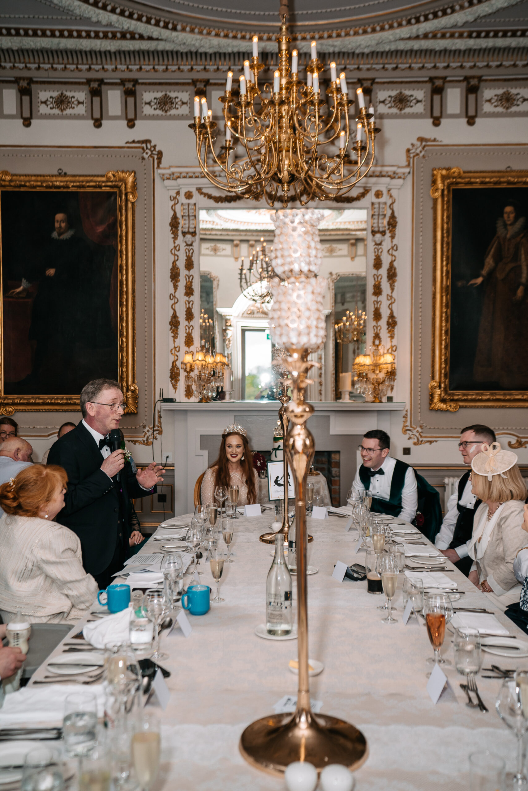 A group of people sitting around a table