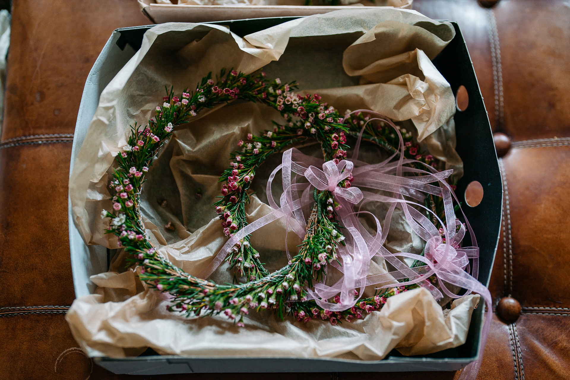 A purse with a flower pattern