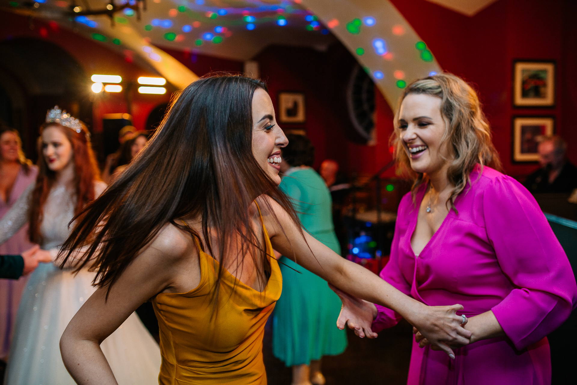 A group of women dancing