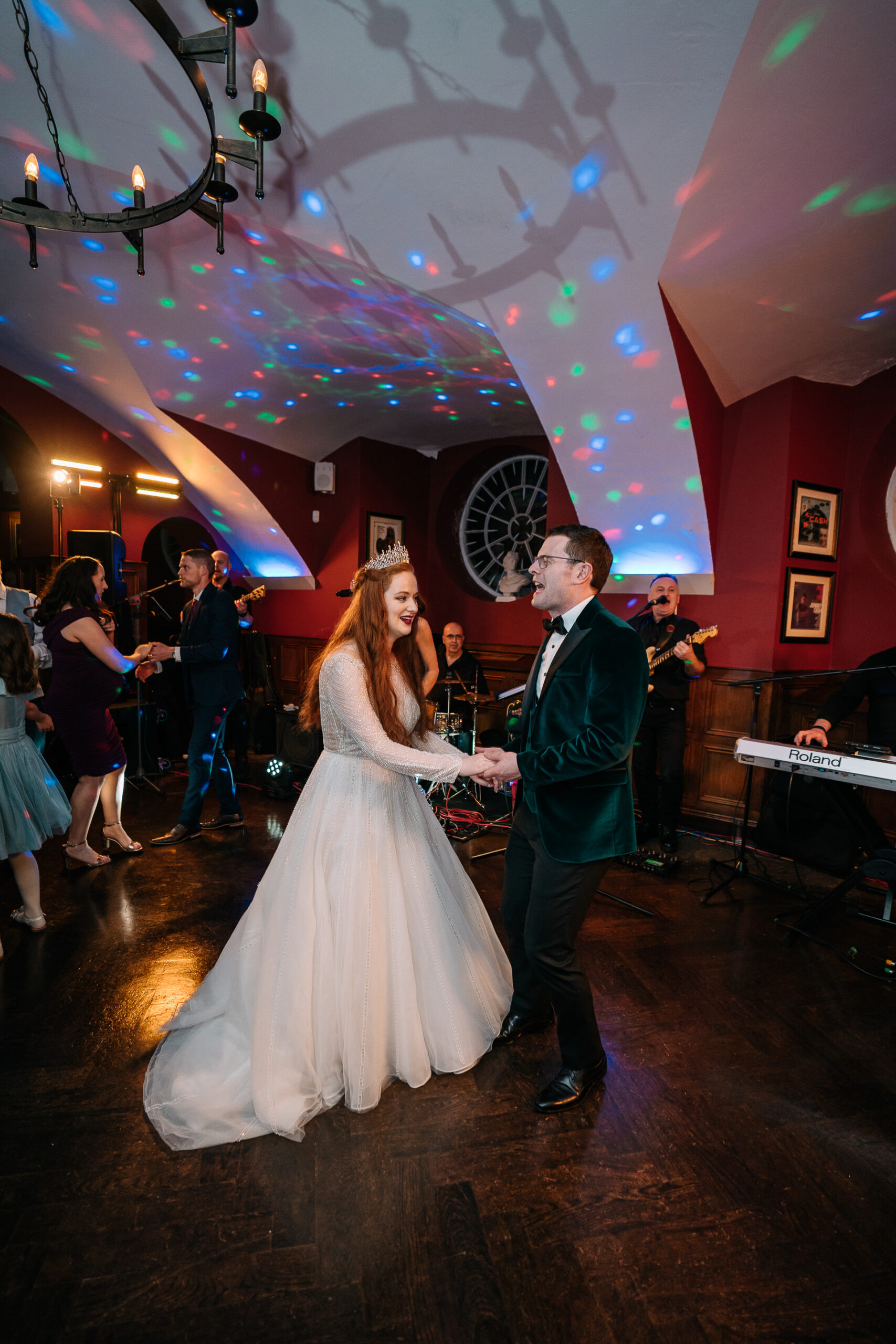 A man and woman dancing