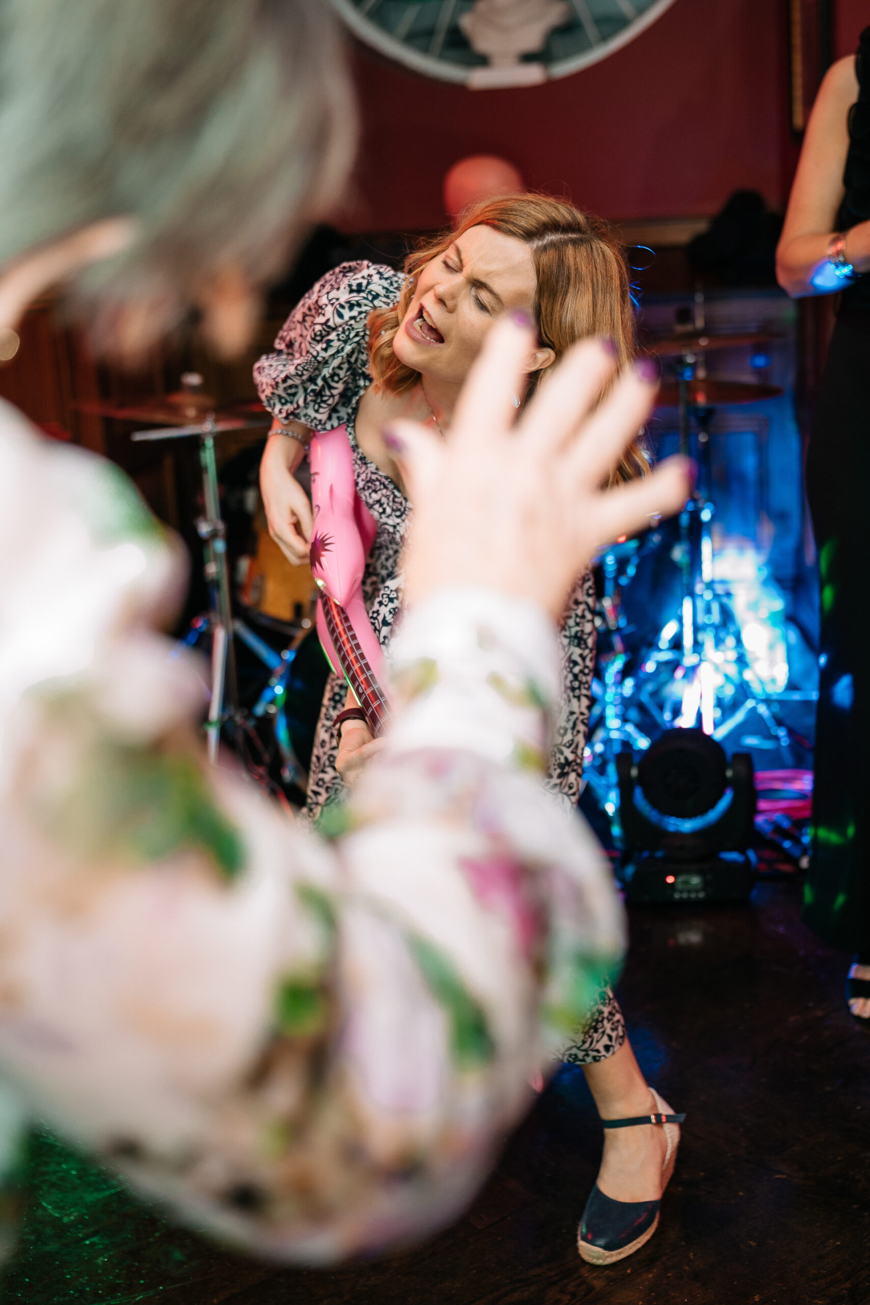 A man and woman dancing