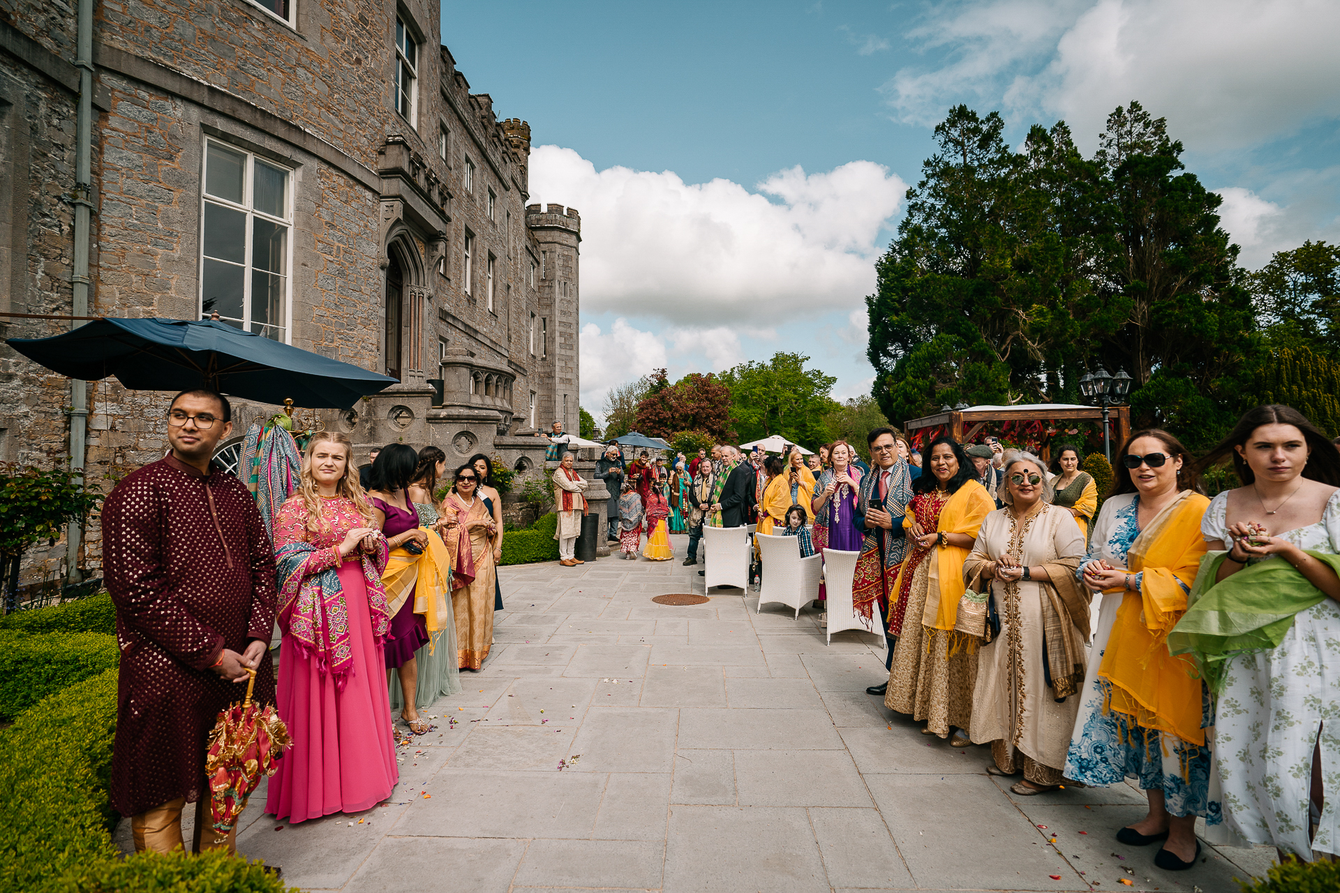 A group of people in traditional dress