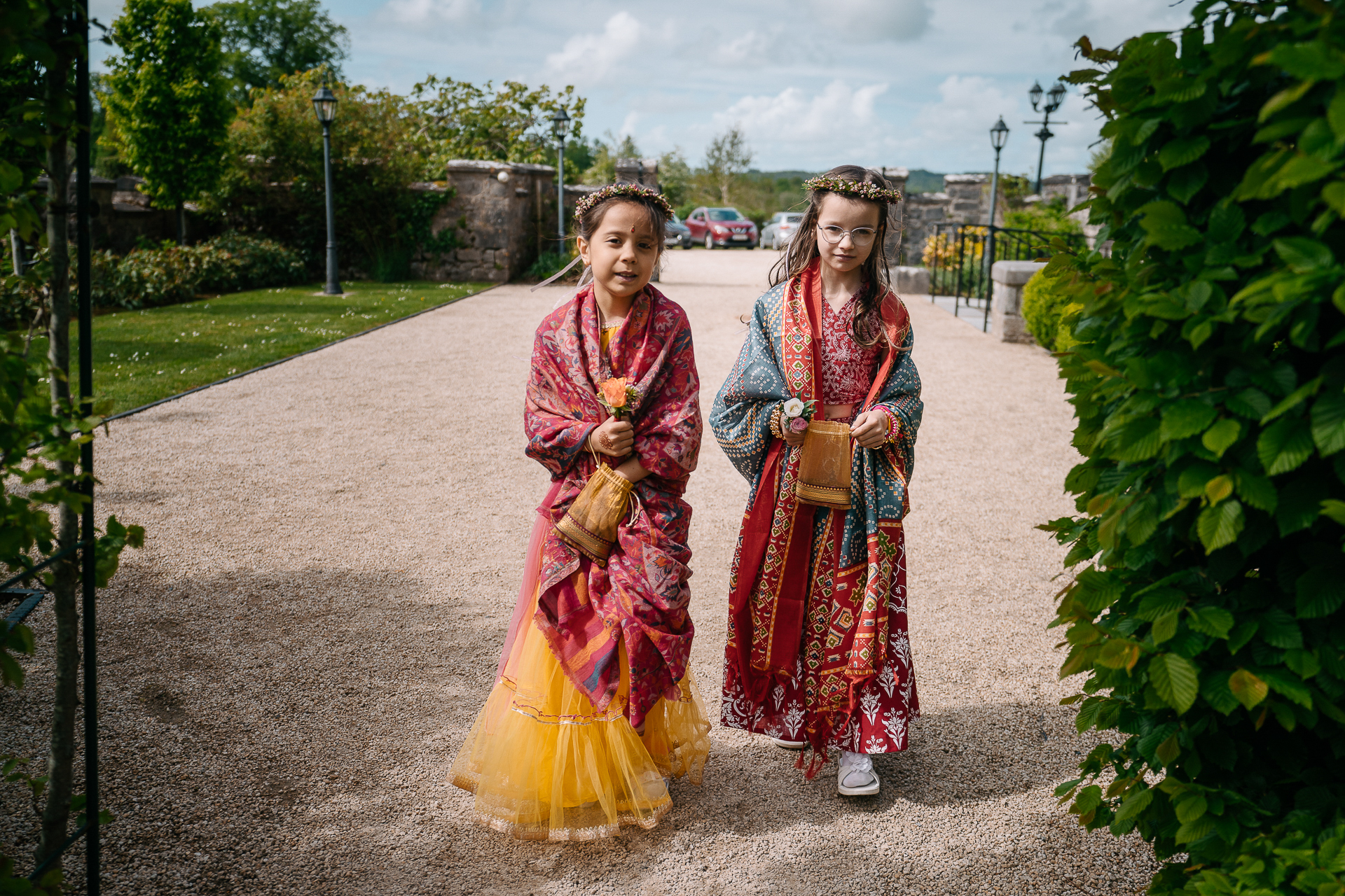 Two women in traditional dress