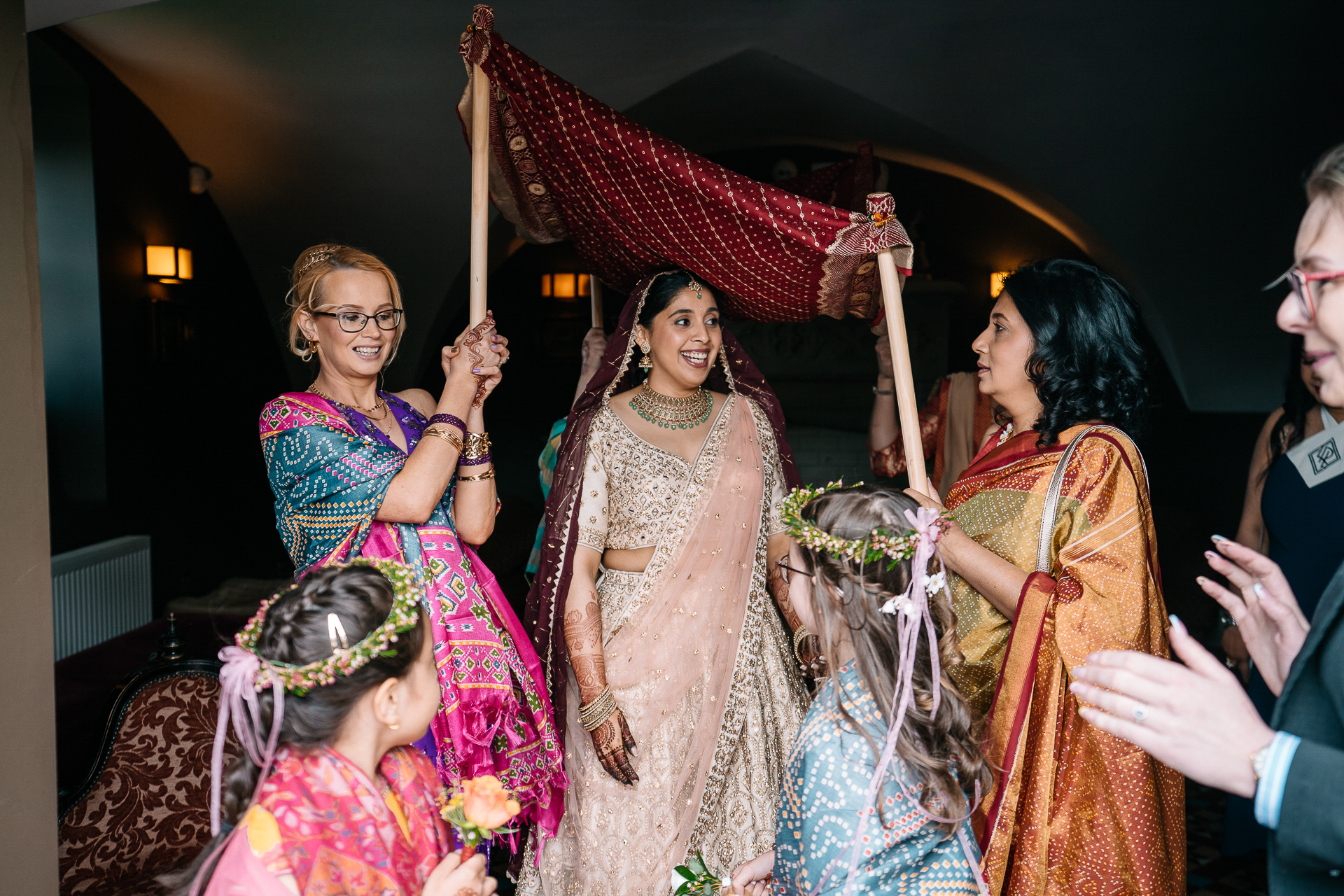 A group of women in traditional dress