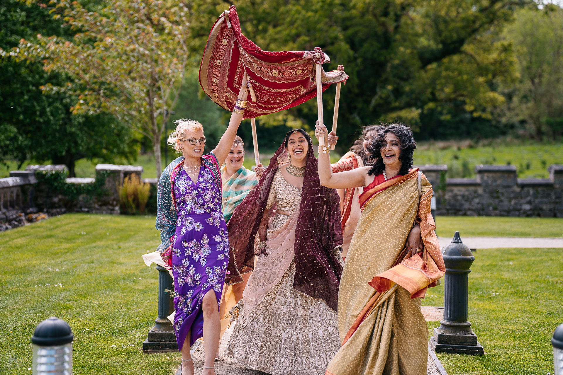 A group of people in traditional dress