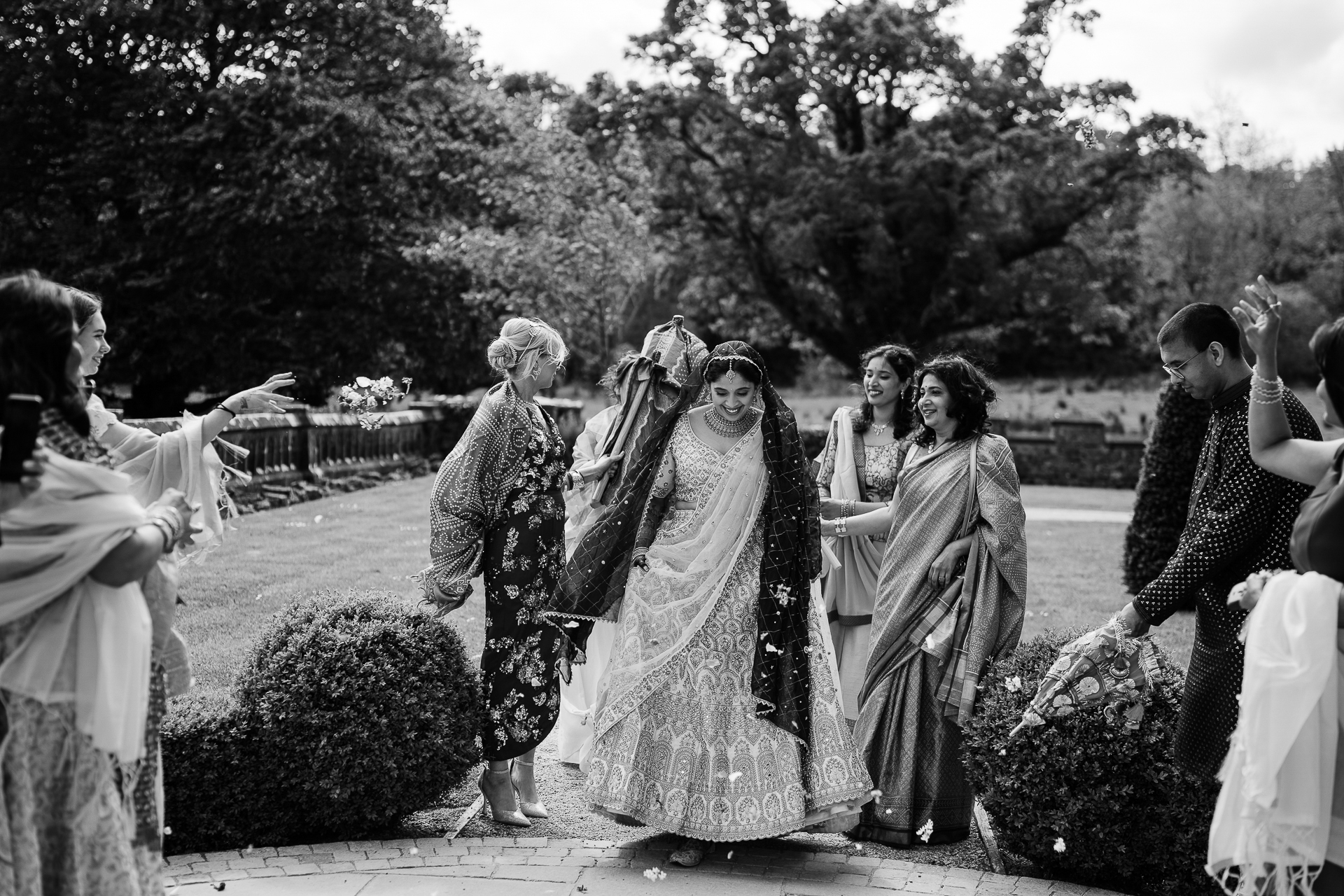 A group of people dancing