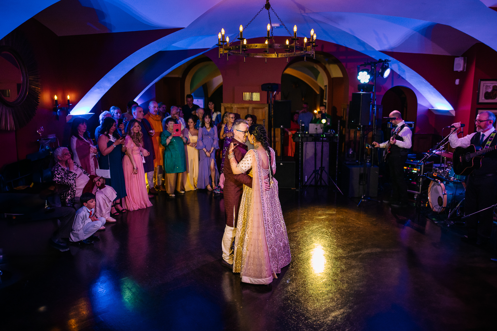 A group of people dancing on a stage