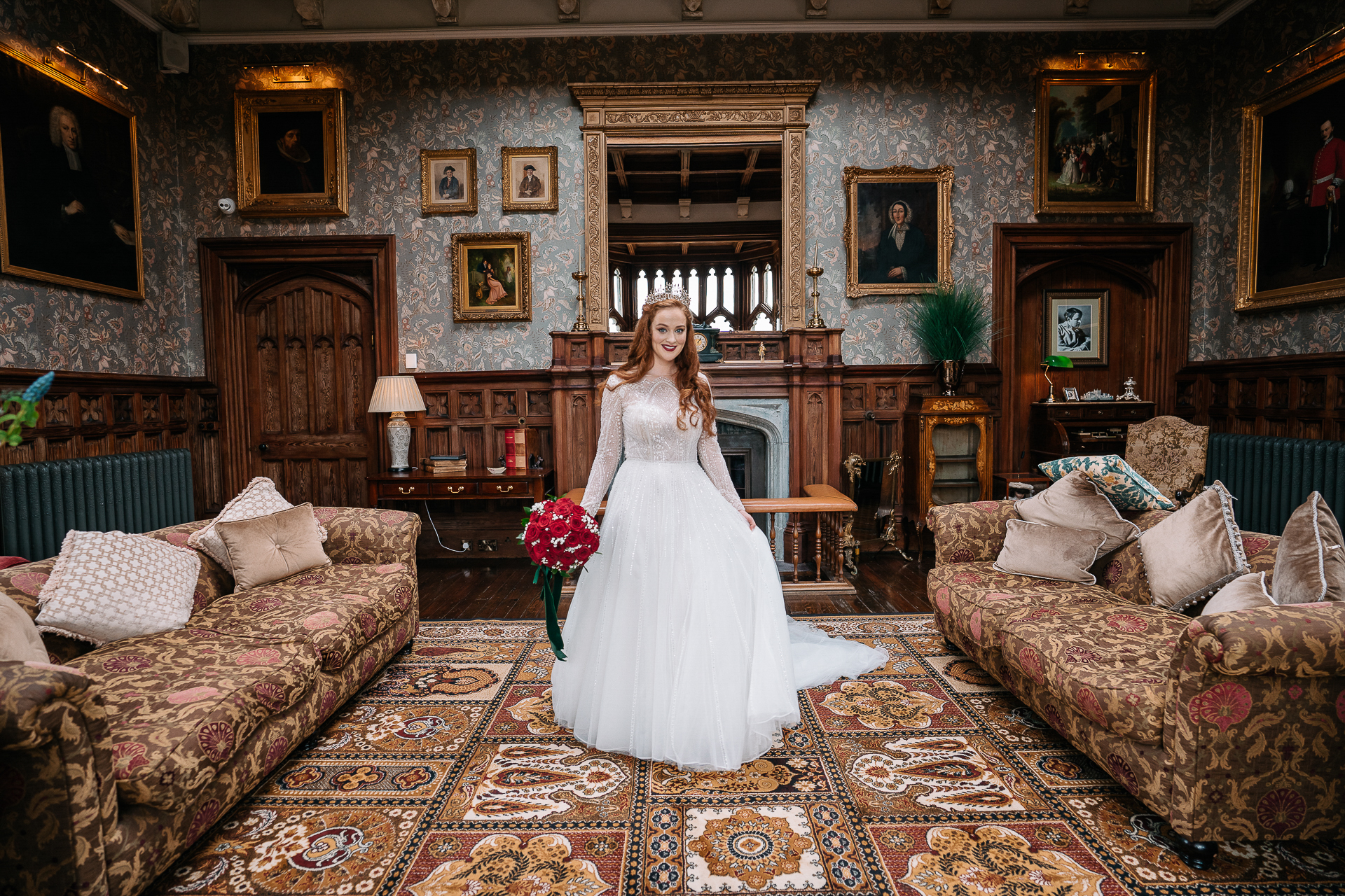 A person in a wedding dress