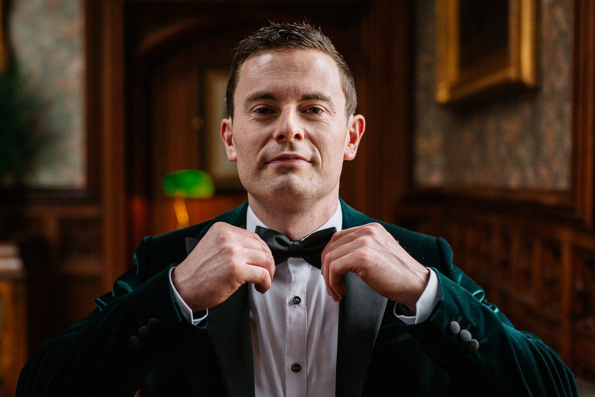 A man wearing a bow tie