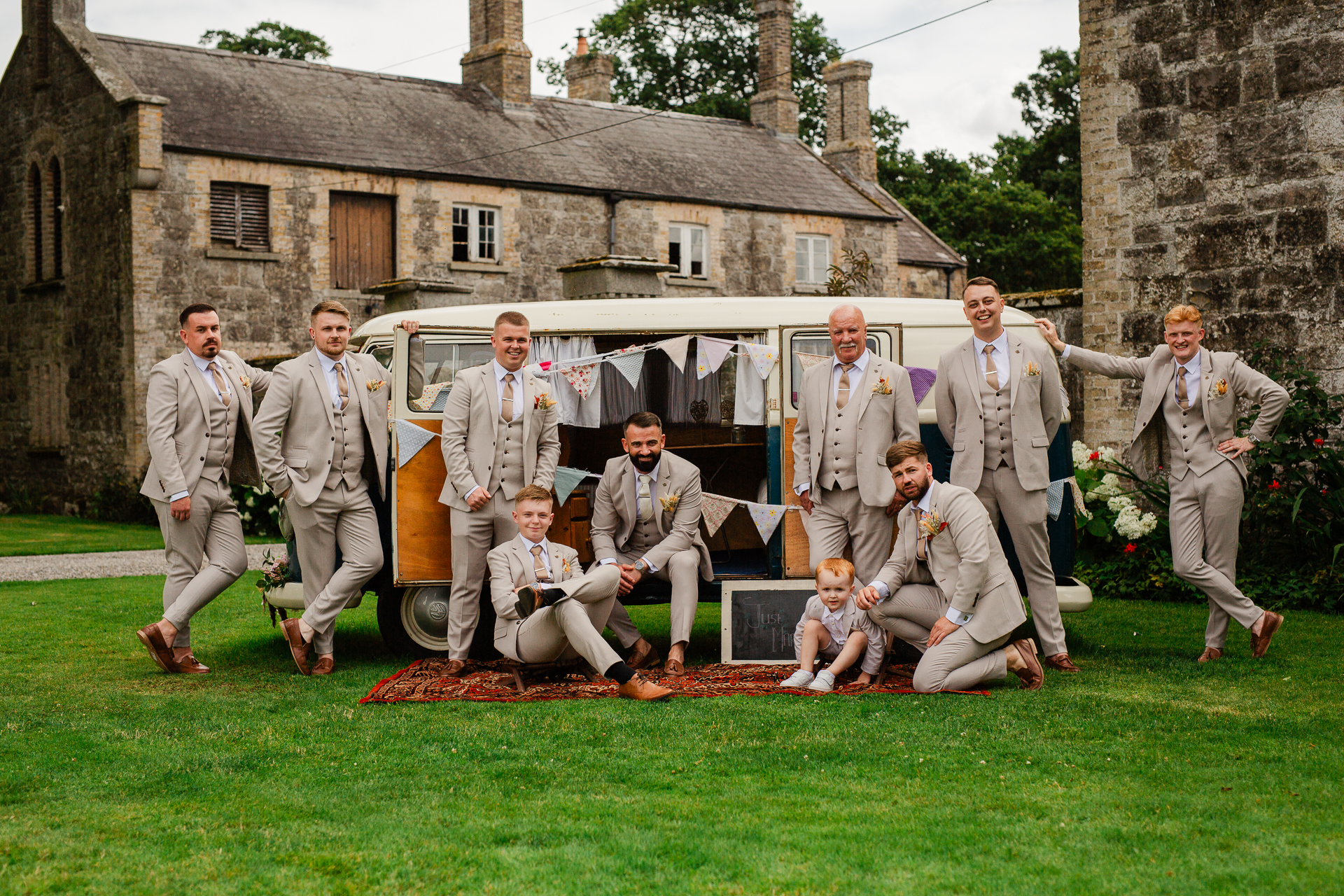 A group of men posing for a picture