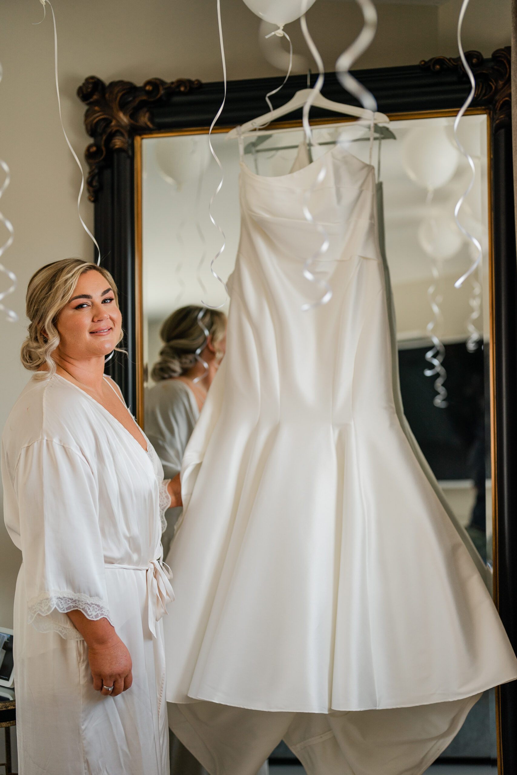 A person in a white dress