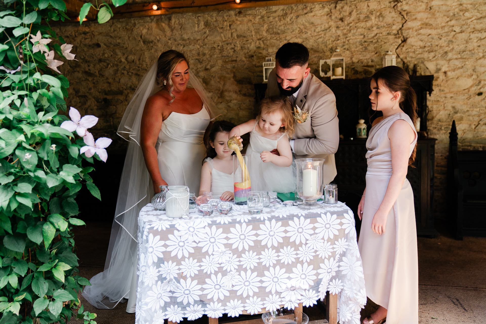 A group of people around a table