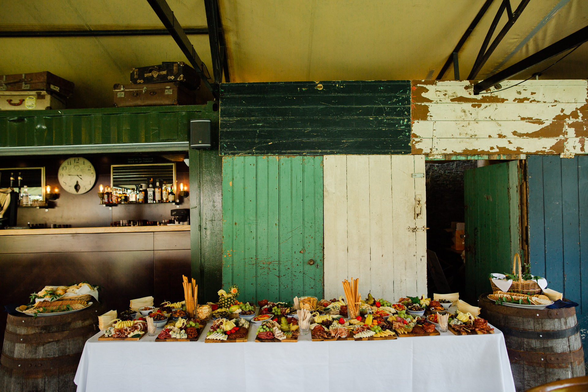 A table with food on it