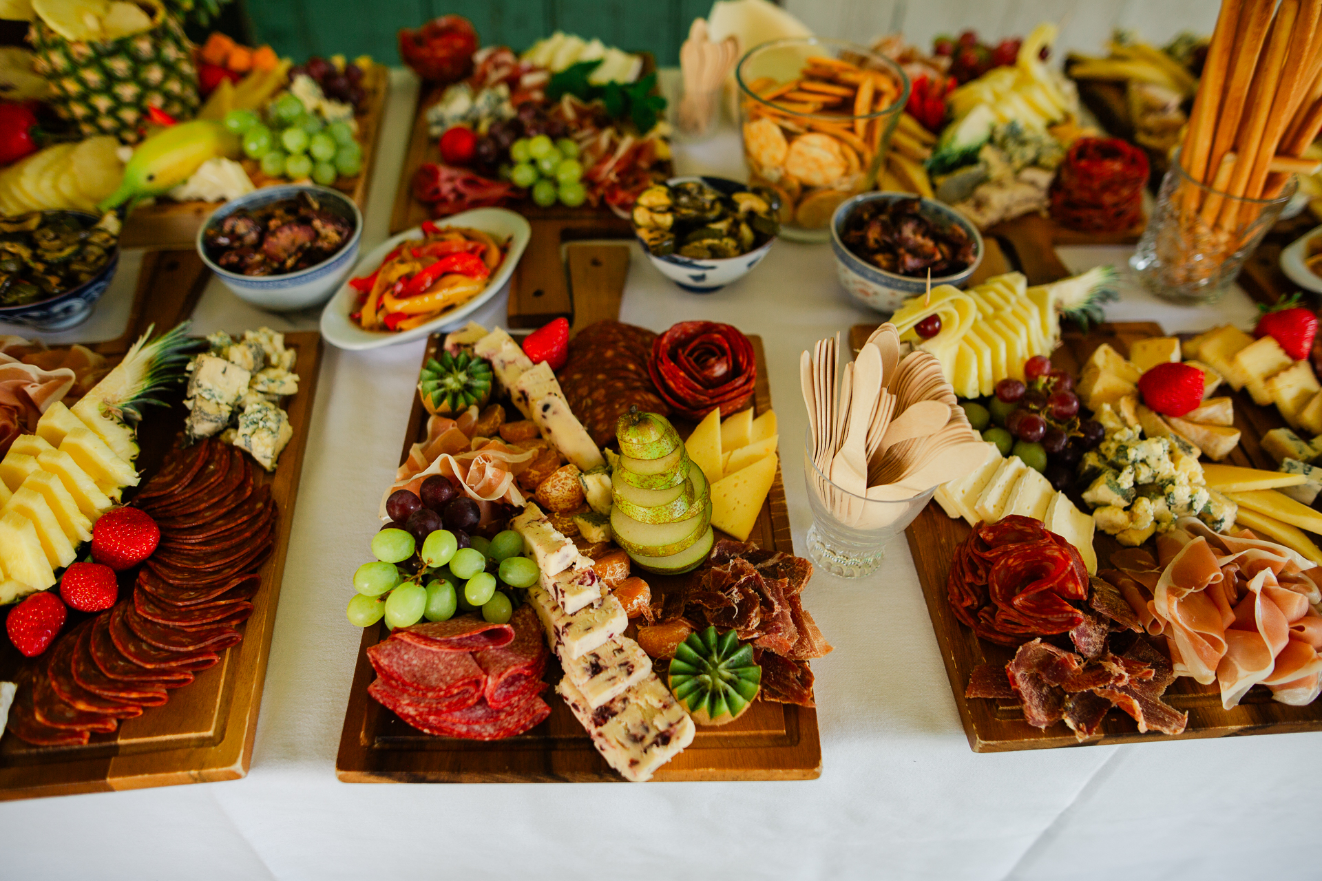 A table full of food