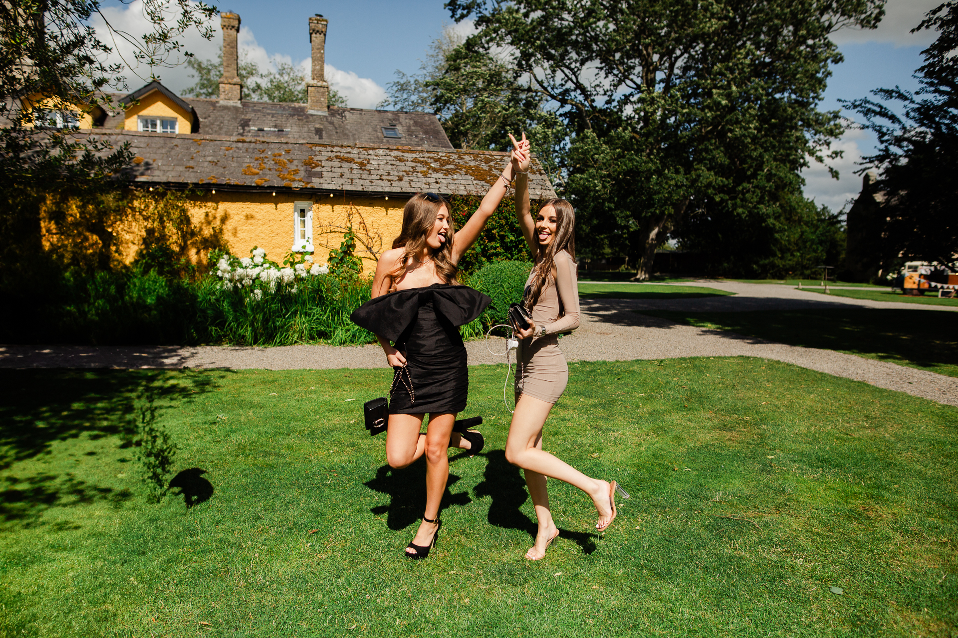 Two women posing for a picture