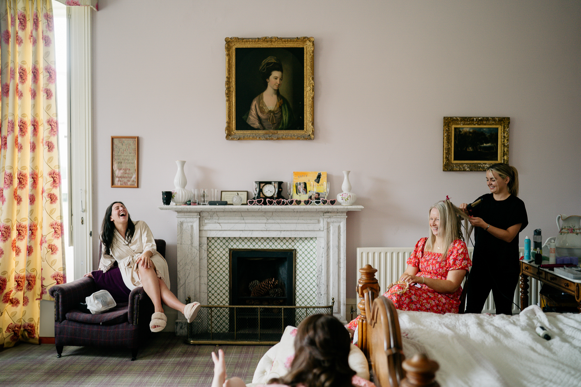 A group of women in a room