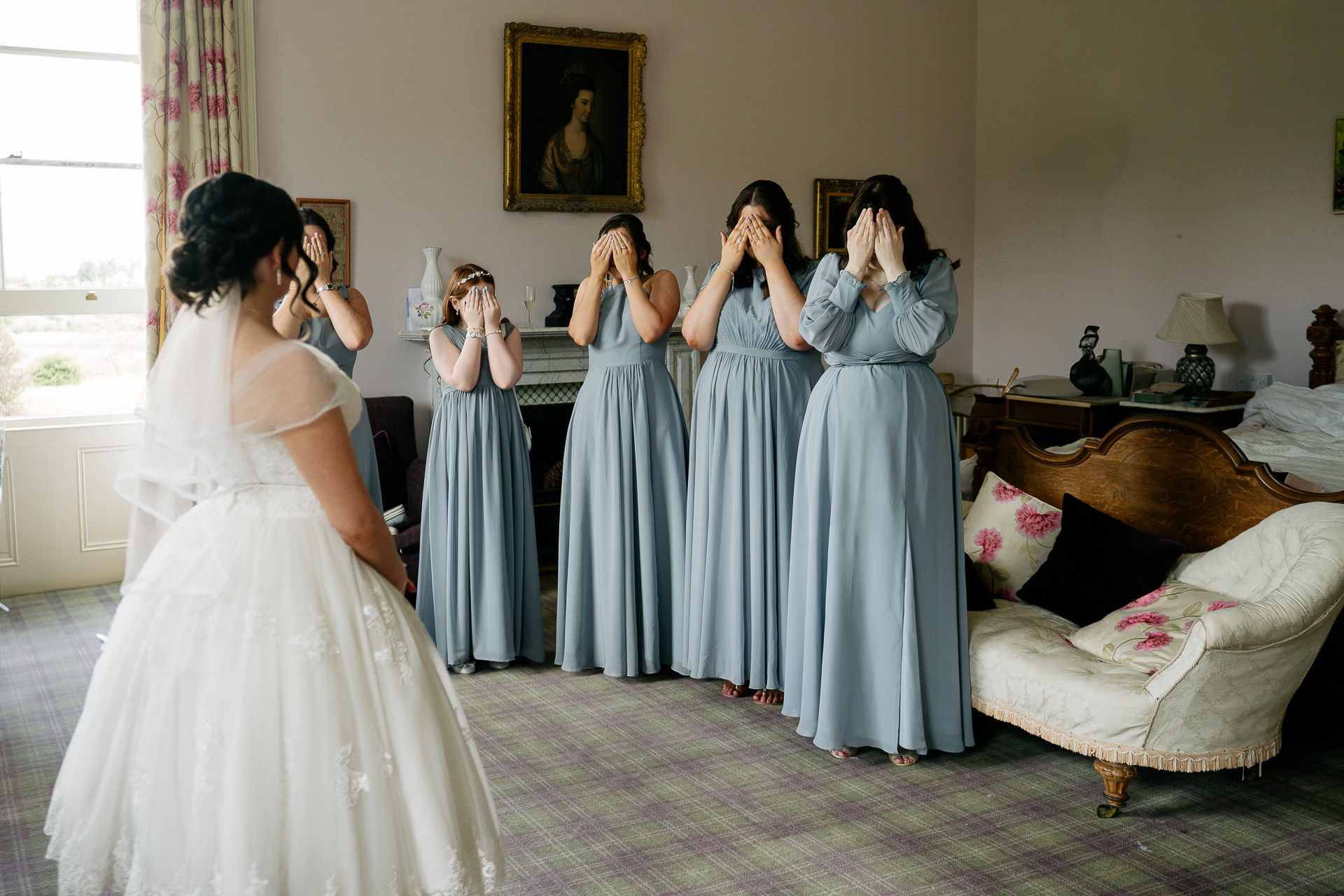 A group of women in dresses