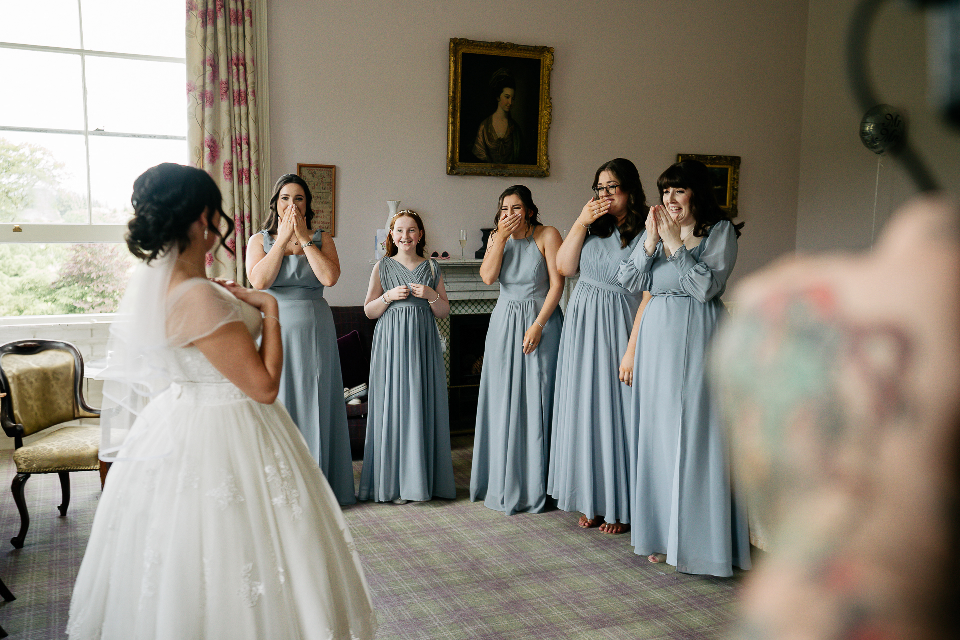 A group of women in dresses