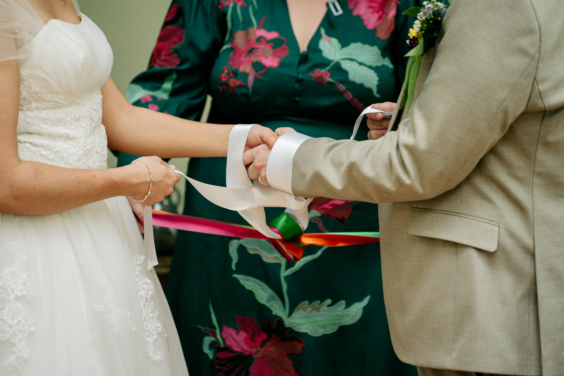 A person holding a bouquet of flowers