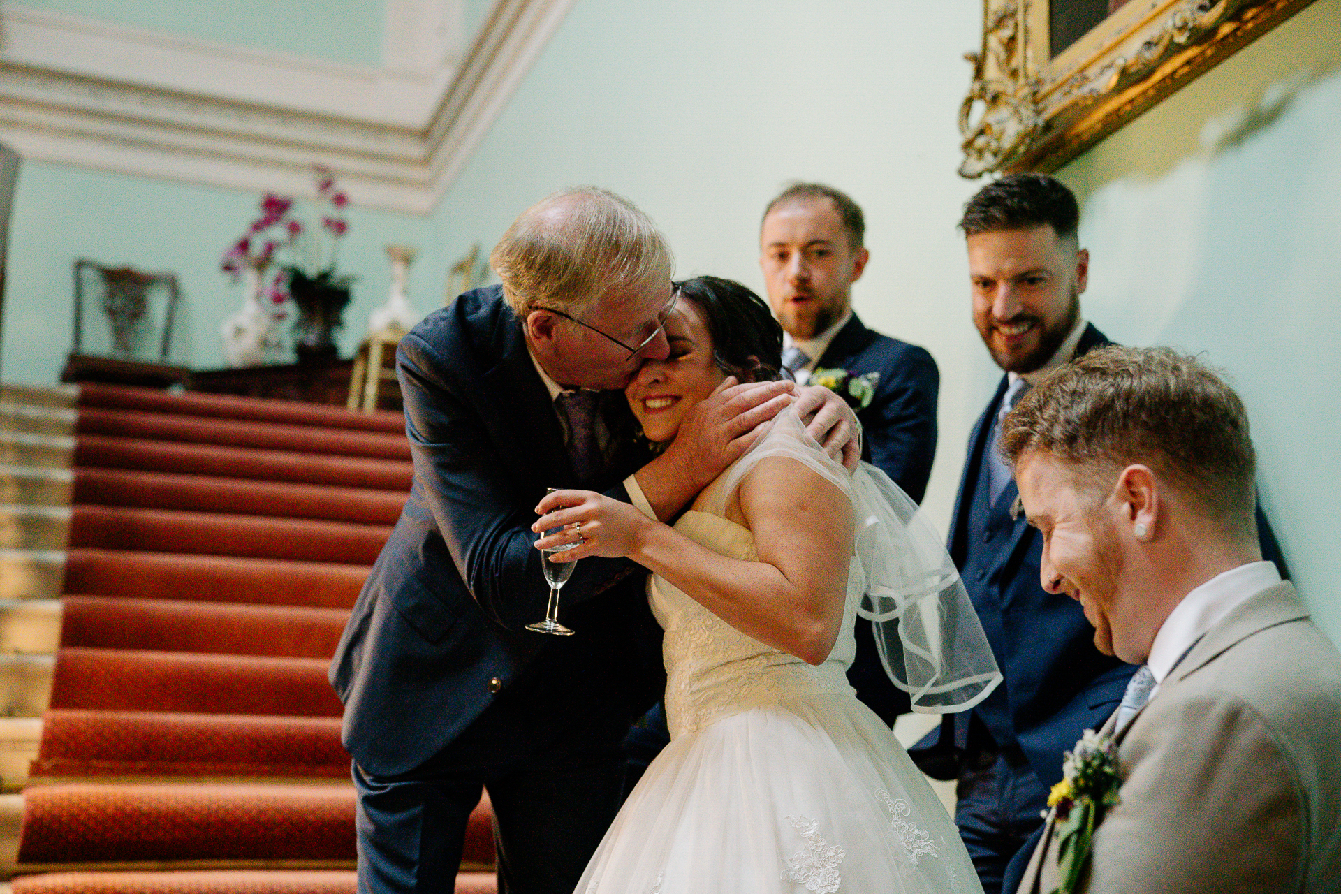 A man and woman kissing