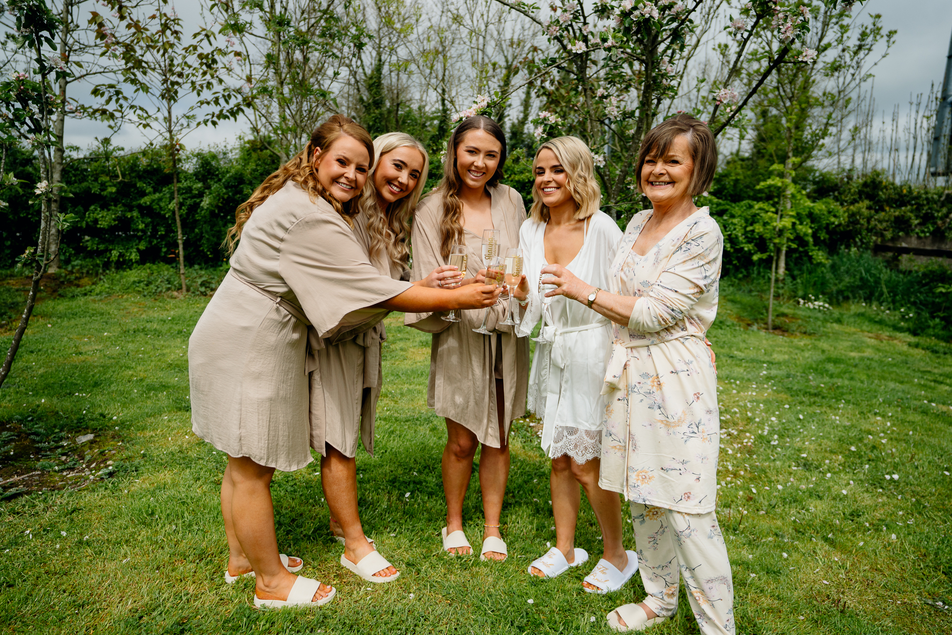 A group of women posing for a photo