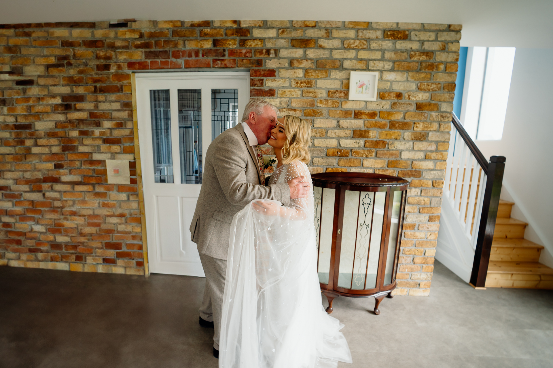 A man and woman kissing